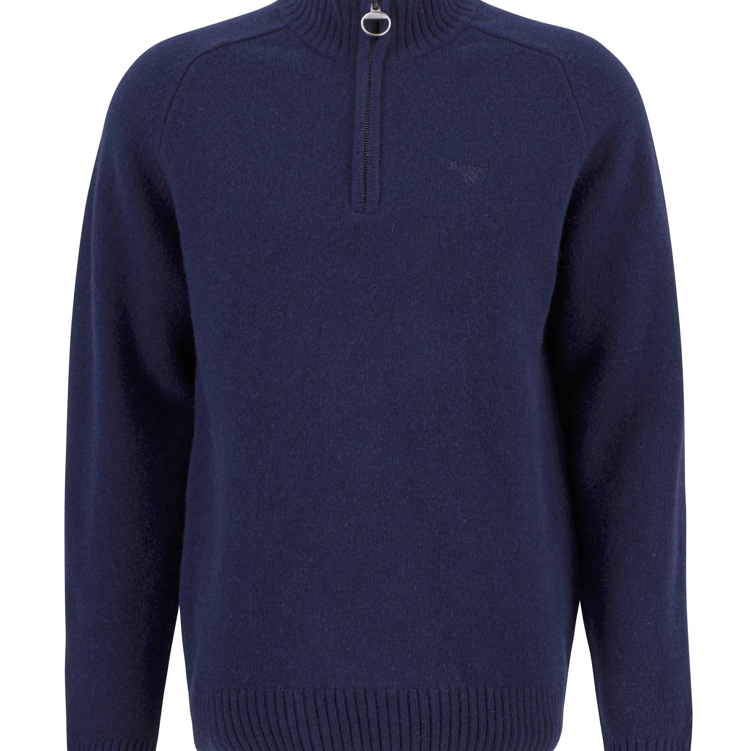BARBOUR GRANGETOWN HALF ZIP KNIT JUMPER