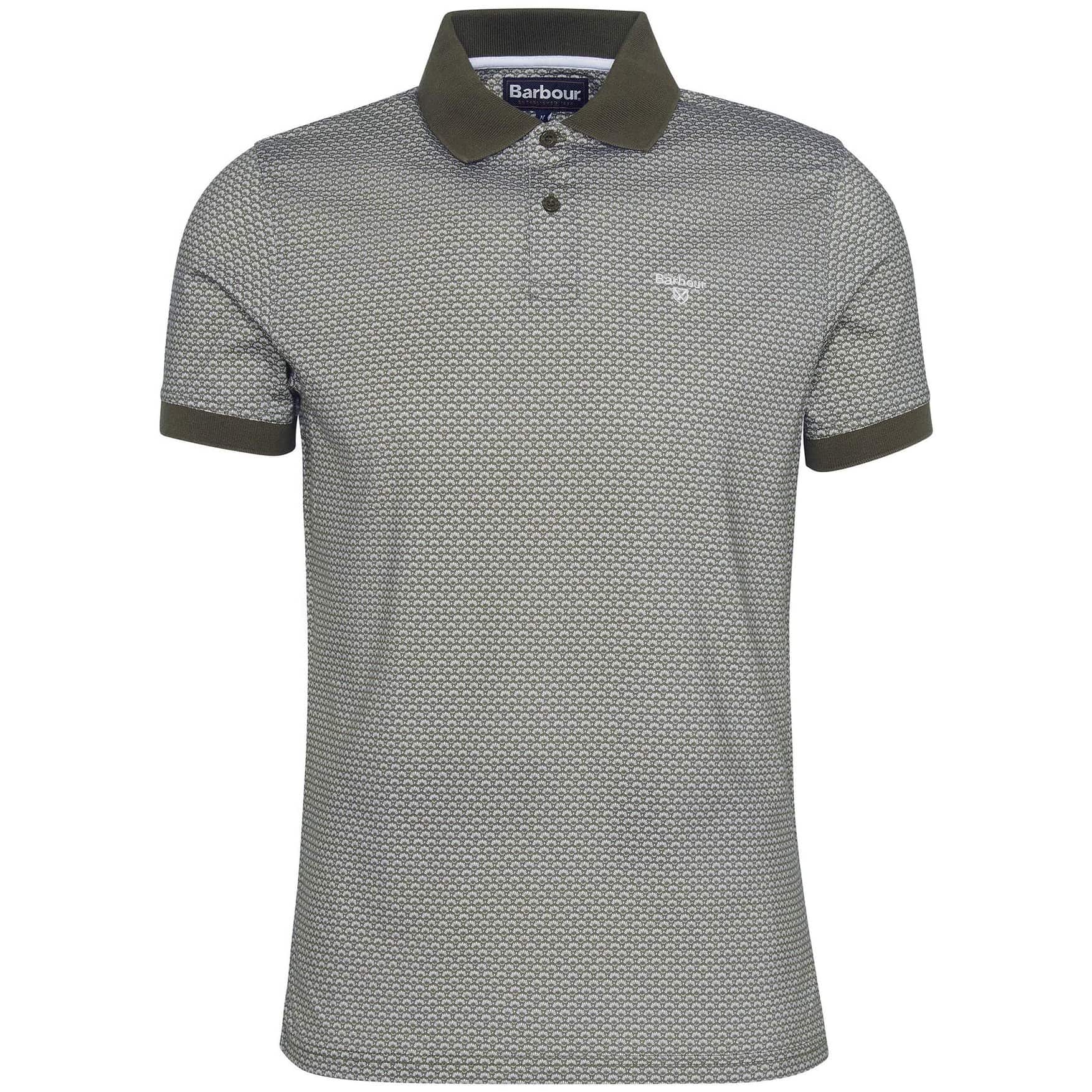 BARBOUR SHELL PRINTED POLO SHIRT