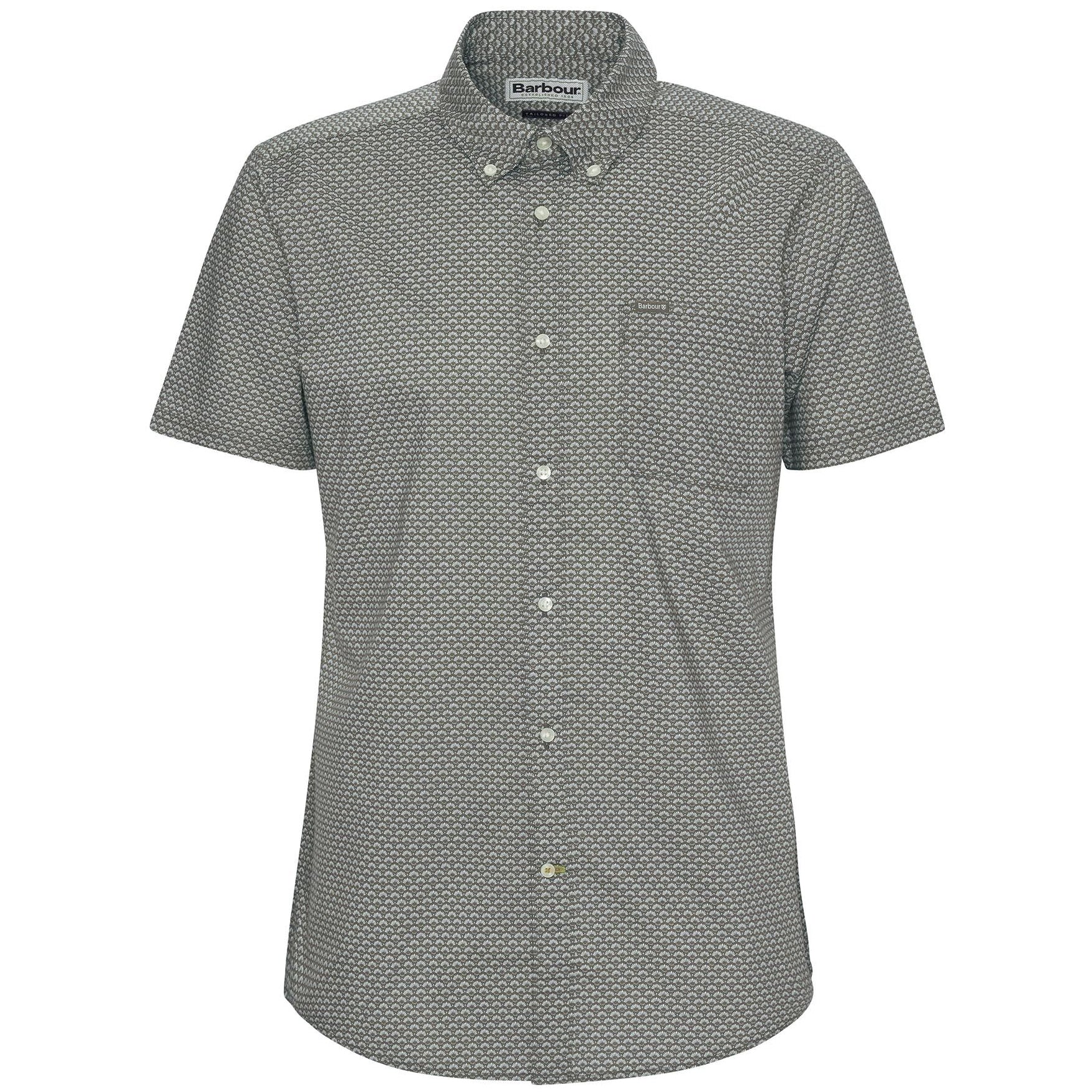 BARBOUR SHELL TAILORED FIT SHORT SLEEVE SHIRT
