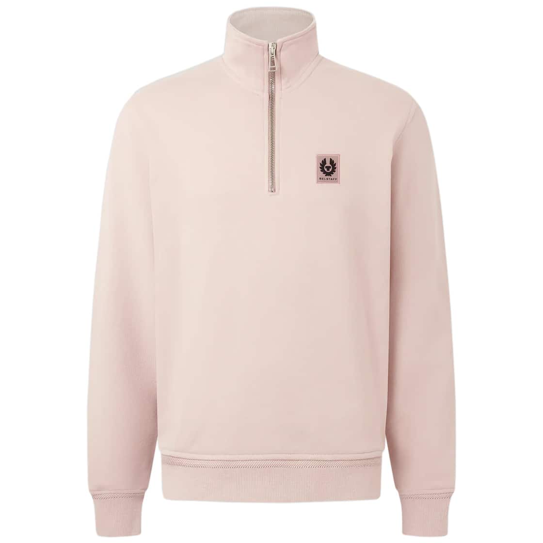 BELSTAFF COTTON FLEECE QUARTER ZIP SWEATSHIRT