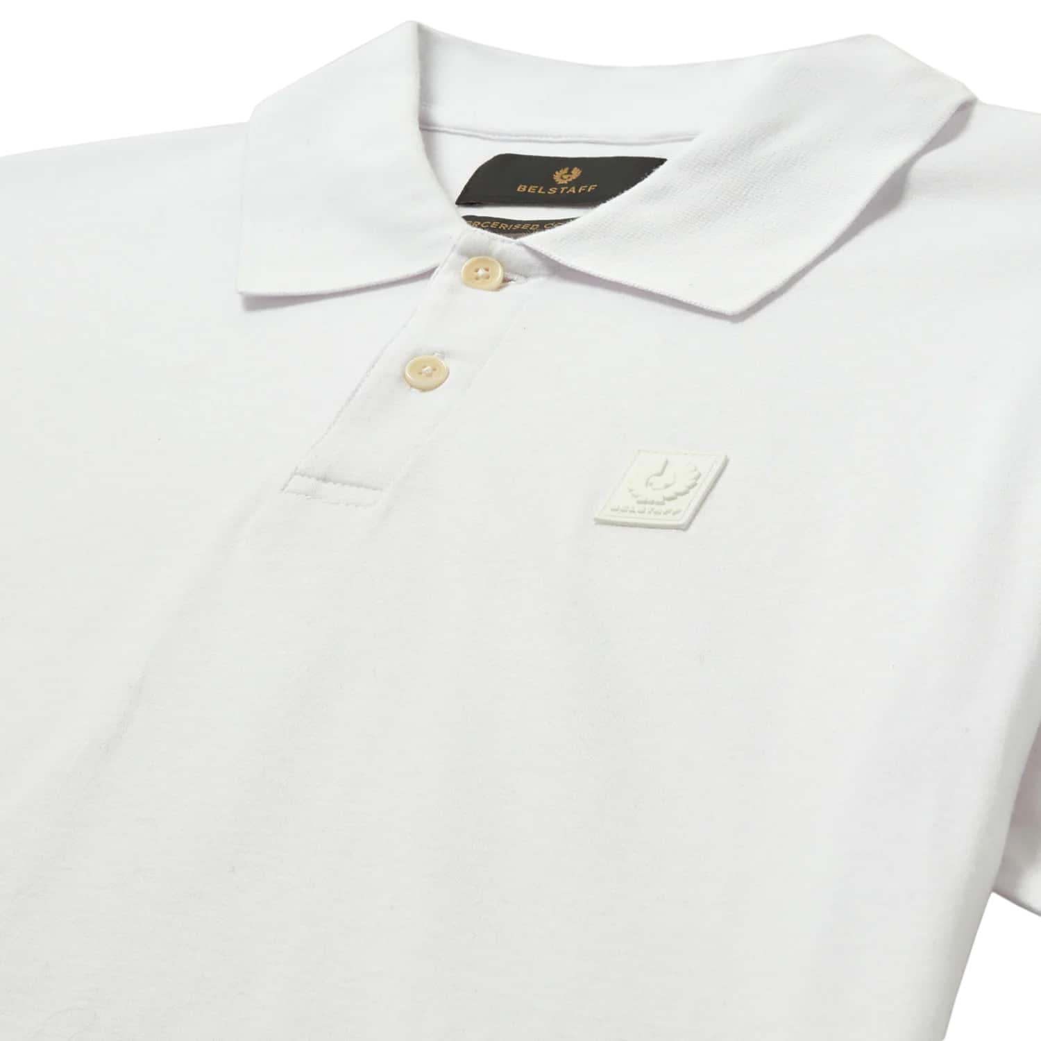 BELSTAFF STEEL MERCERISED COTTON POLO SHIRT