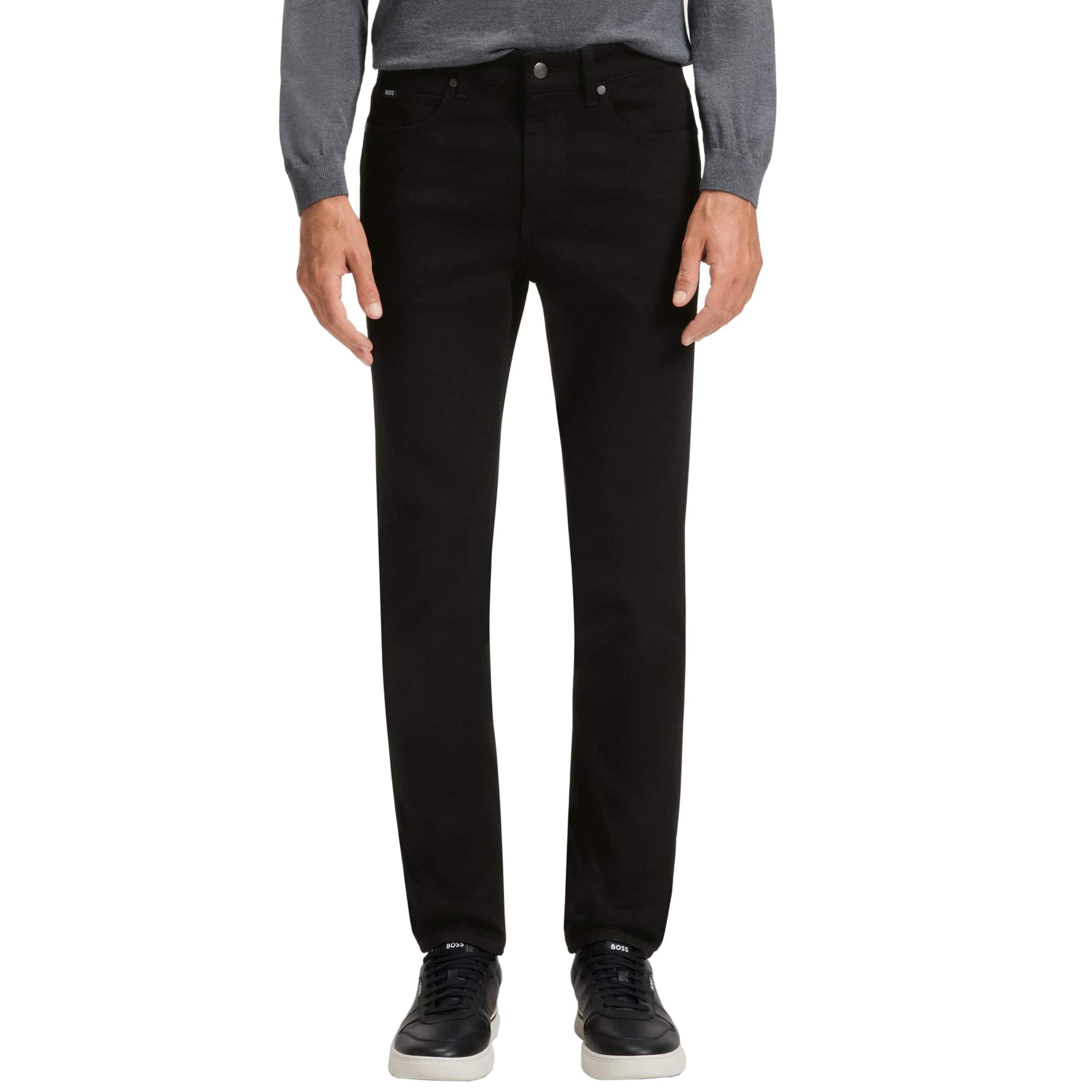 BOSS H-DELAWARE CASHEMERE TOUCH SLIM-FIT JEANS