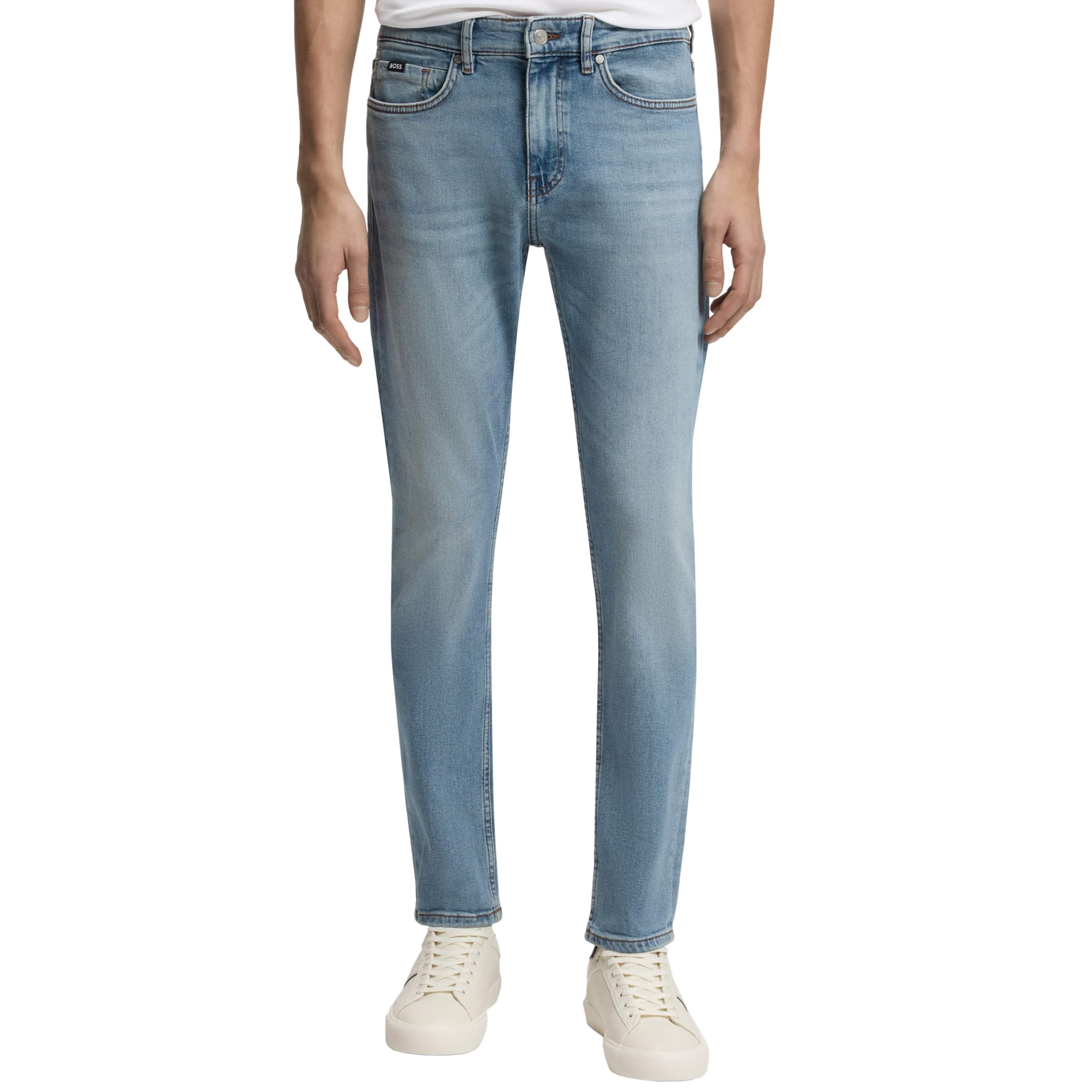 BOSS H-DELAWARE COMFORT-STRETCH SLIM-FIT JEANS
