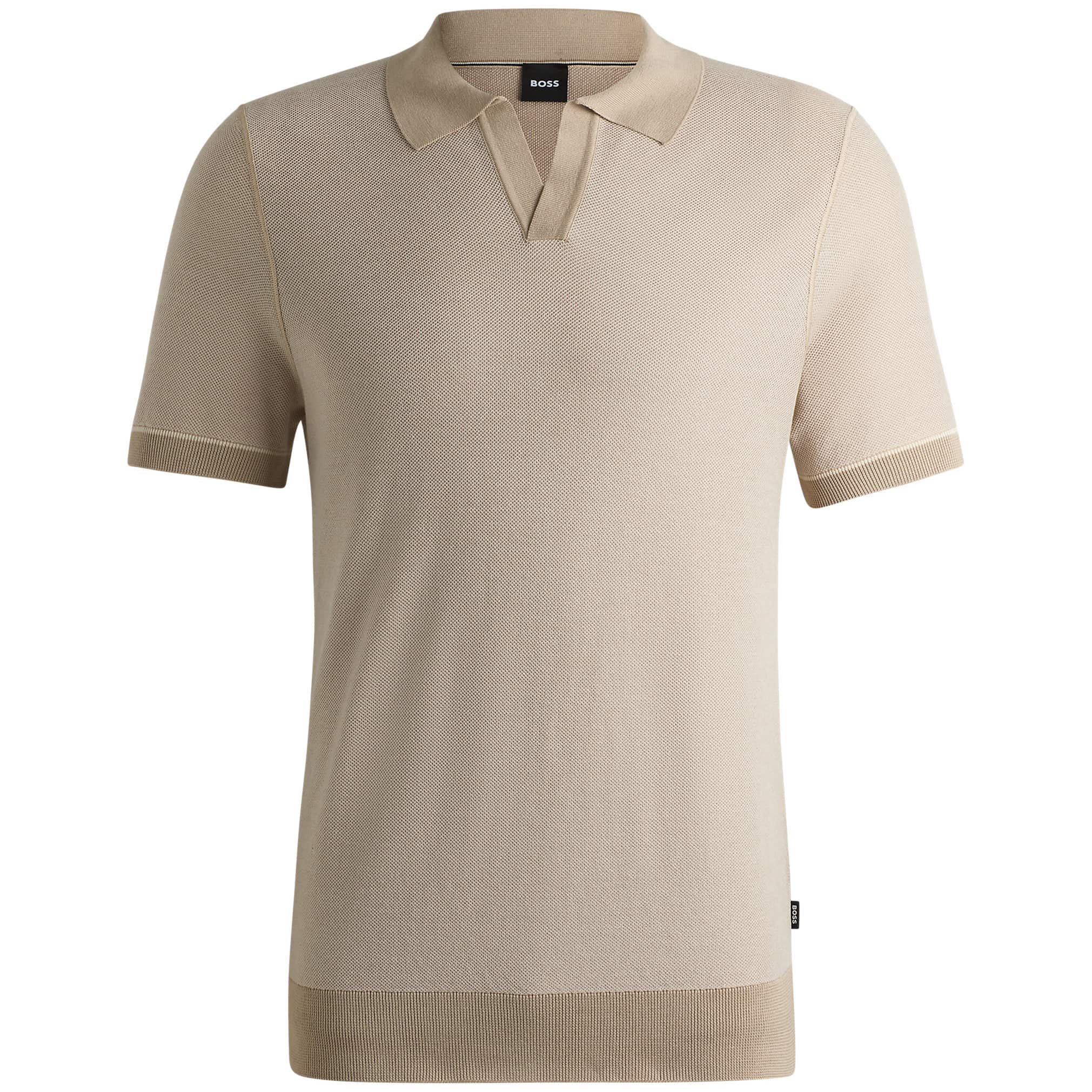 BOSS H-JIANLUCA JOHNNY COLLAR KNIT SWEATER