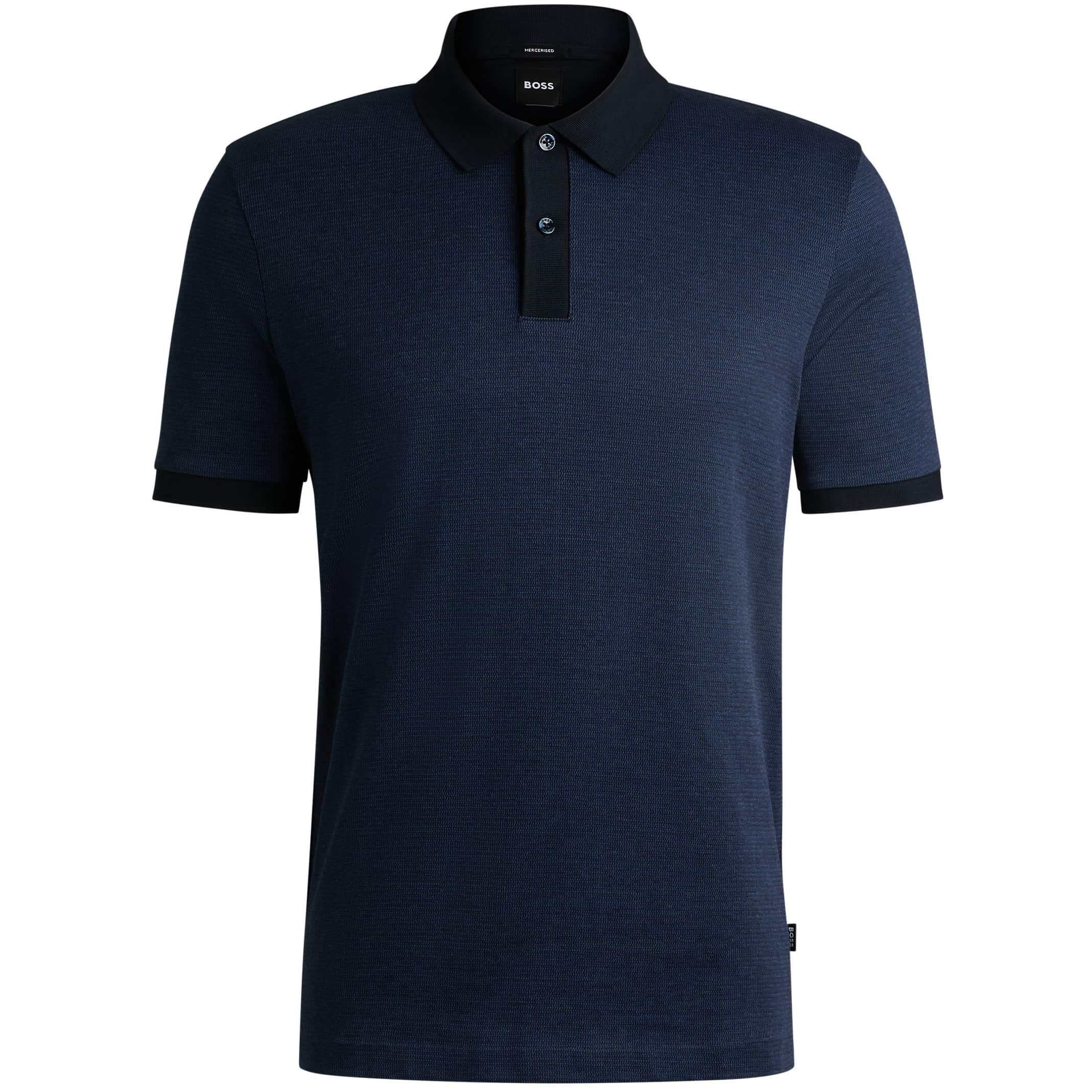 BOSS H-PARLAY 432 MERCERISED-COTTON POLO SHIRT