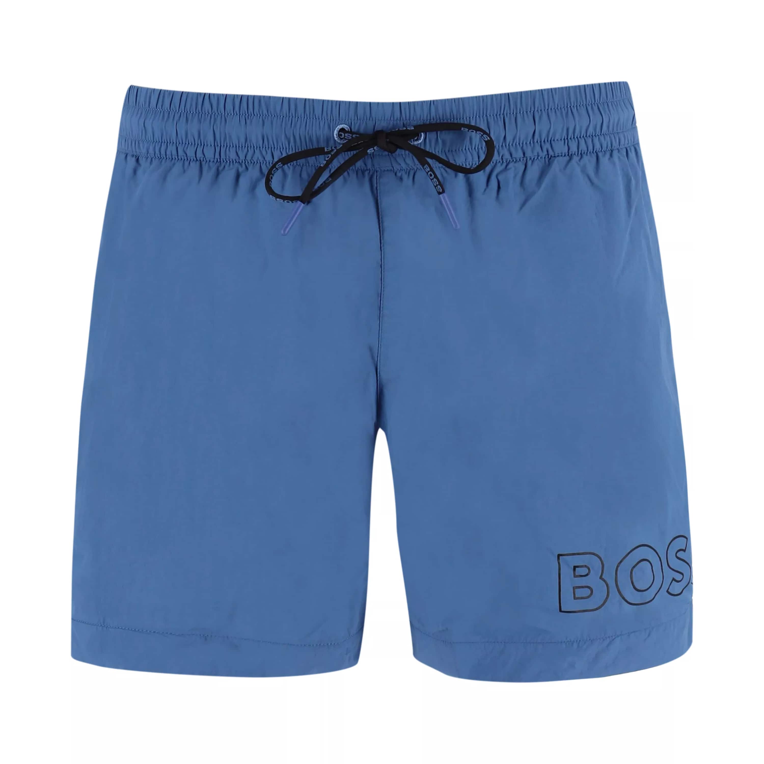 BOSS MOONEYE OUTLINE LOGO SWIM SHORTS