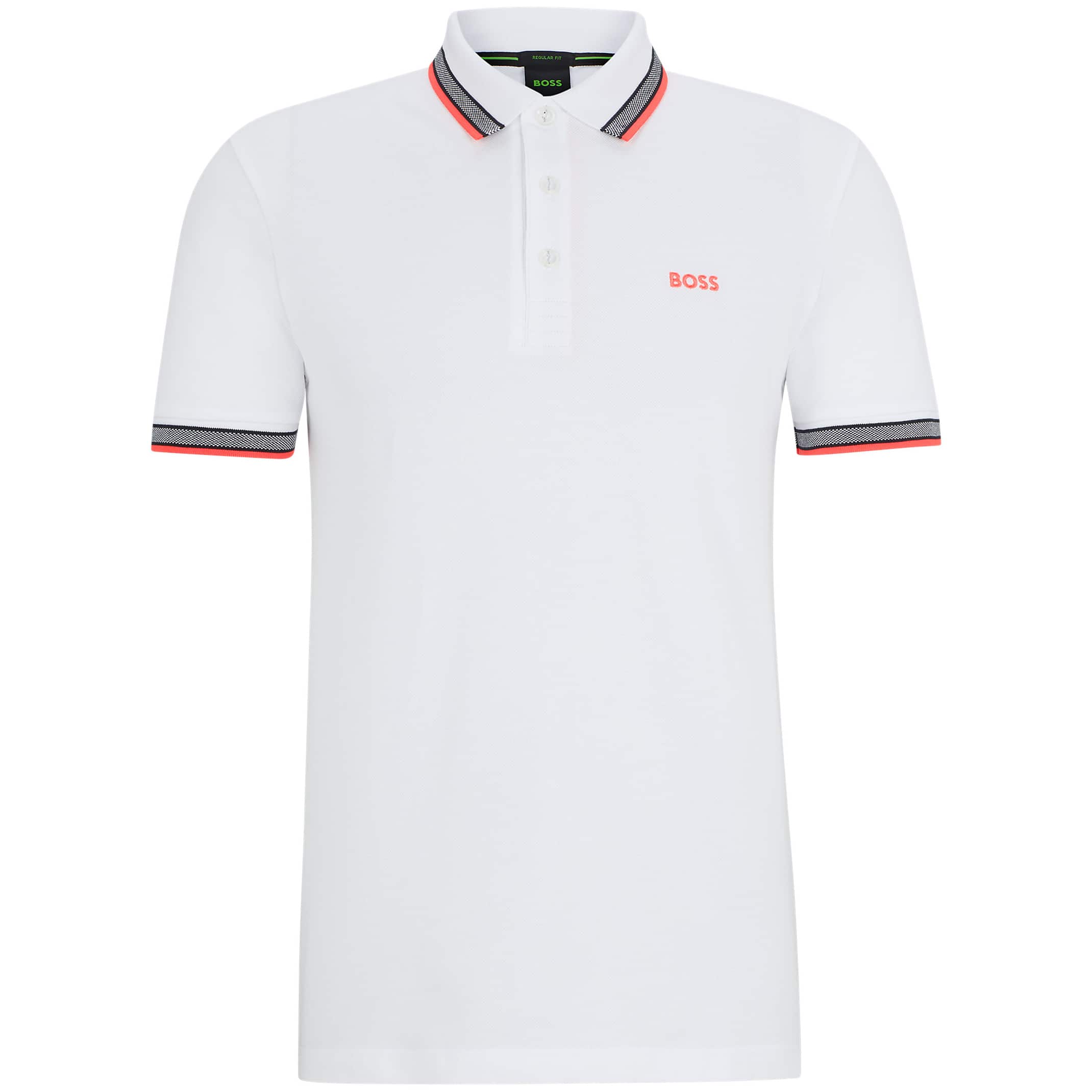 BOSS PADDY COTTON PIQUE POLO SHIRT