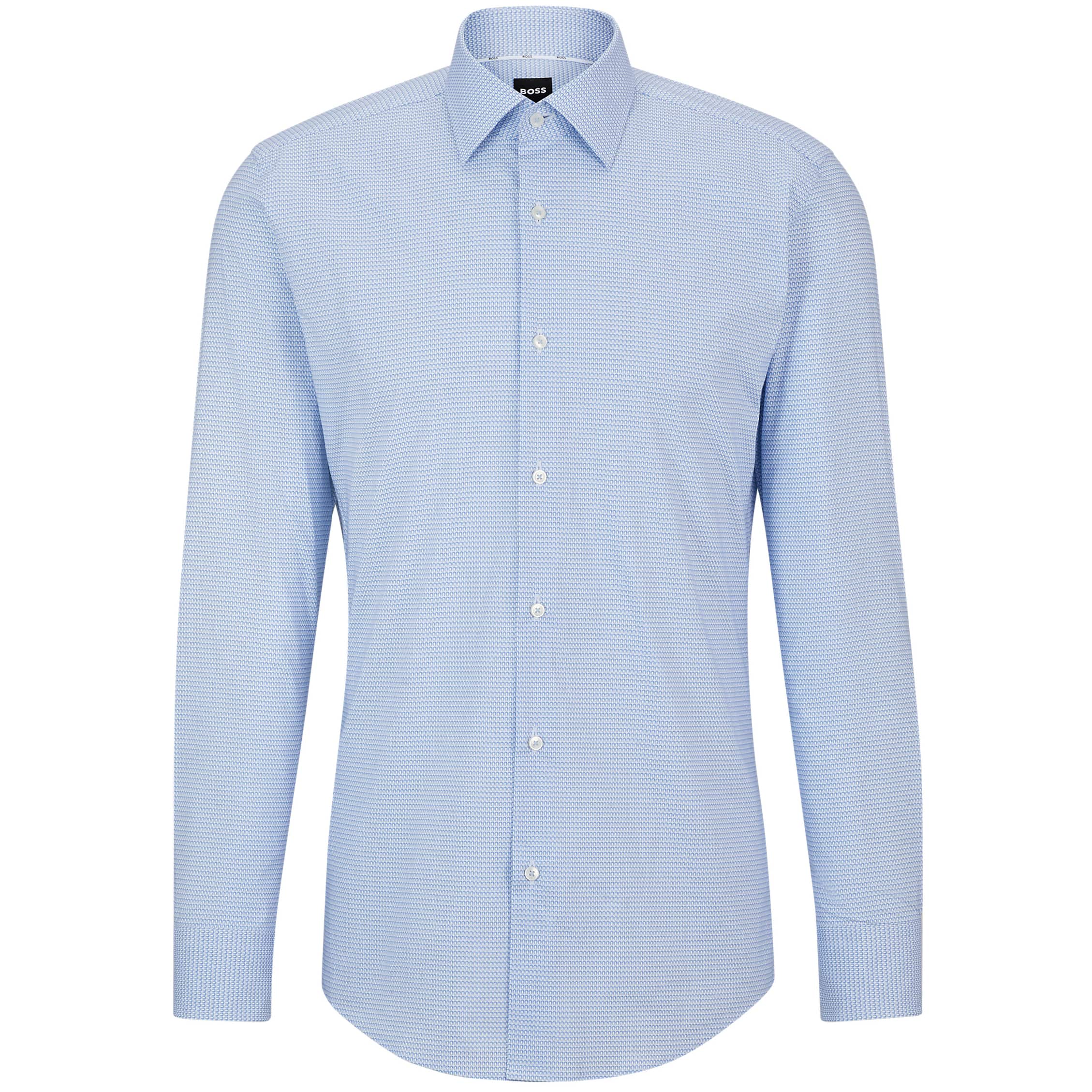 BOSS PRINTED STRETCH COTTON SLIM-FIT SHIRT HUGO BOSS