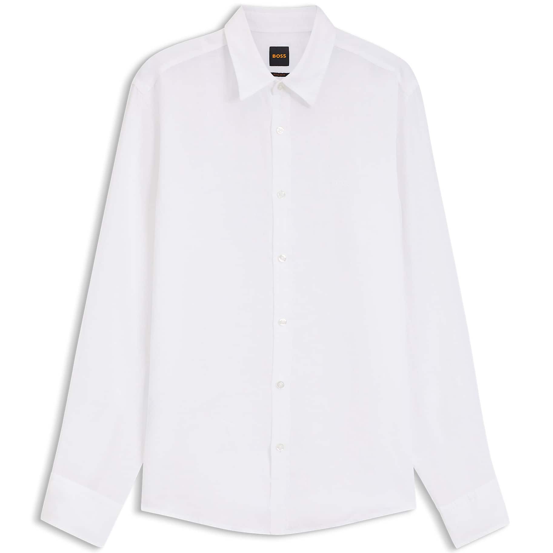 BOSS RELEGANT_ 6 LONG SLEEVE LINEN SHIRT