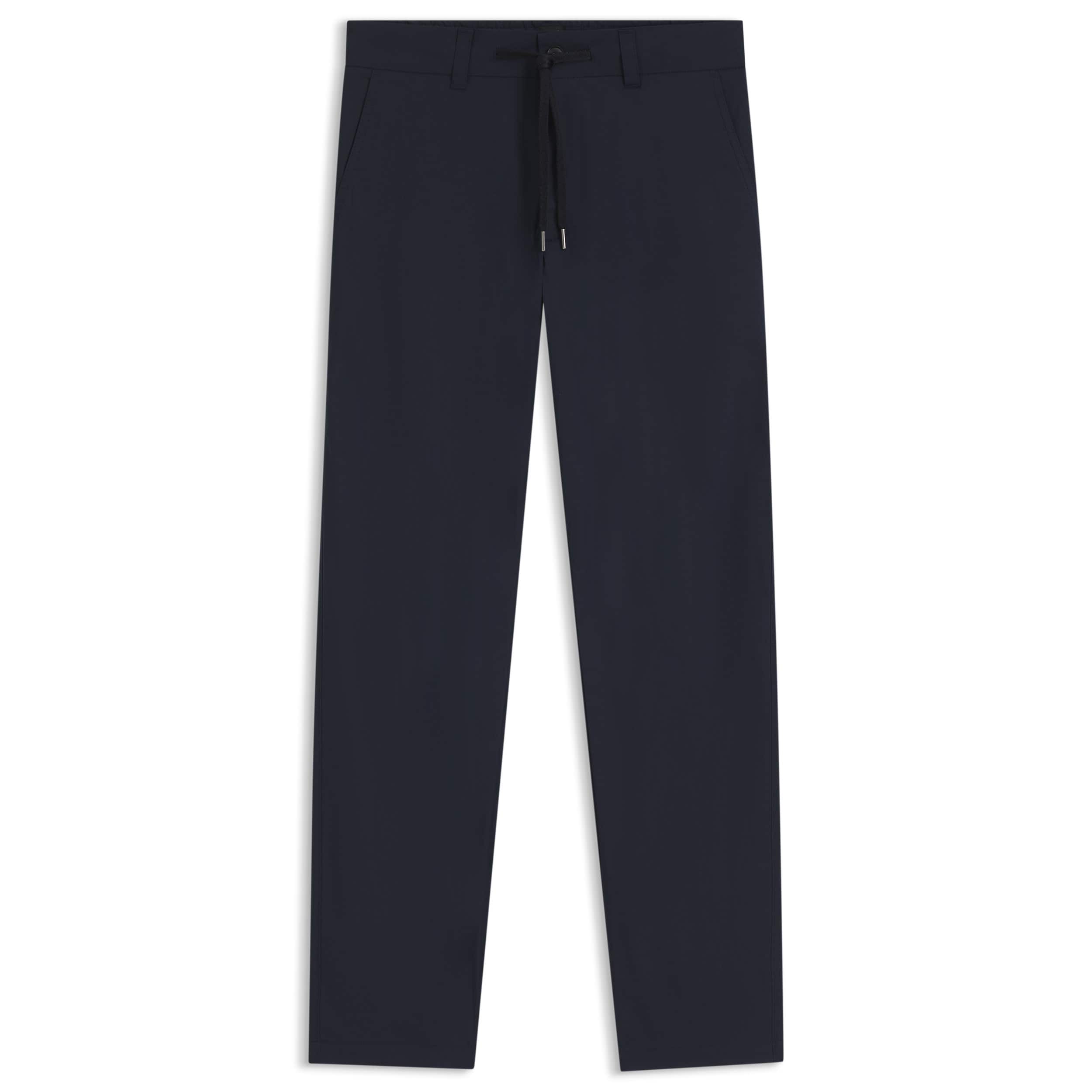 BOSS STRAIGHT-FIT COTTON-BLEND POPLIN CHINOS