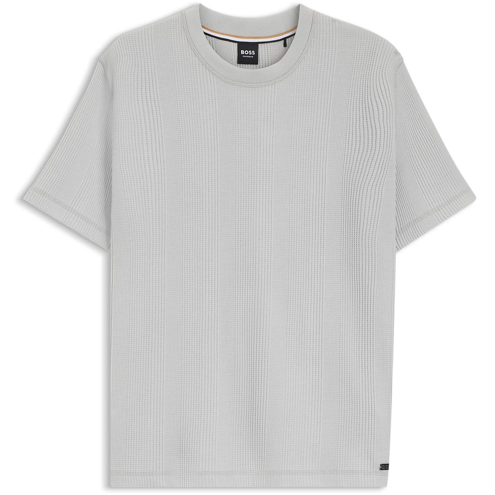 BOSS WAFFLE STRUCTURE COTTON-BLEND T-SHIRT