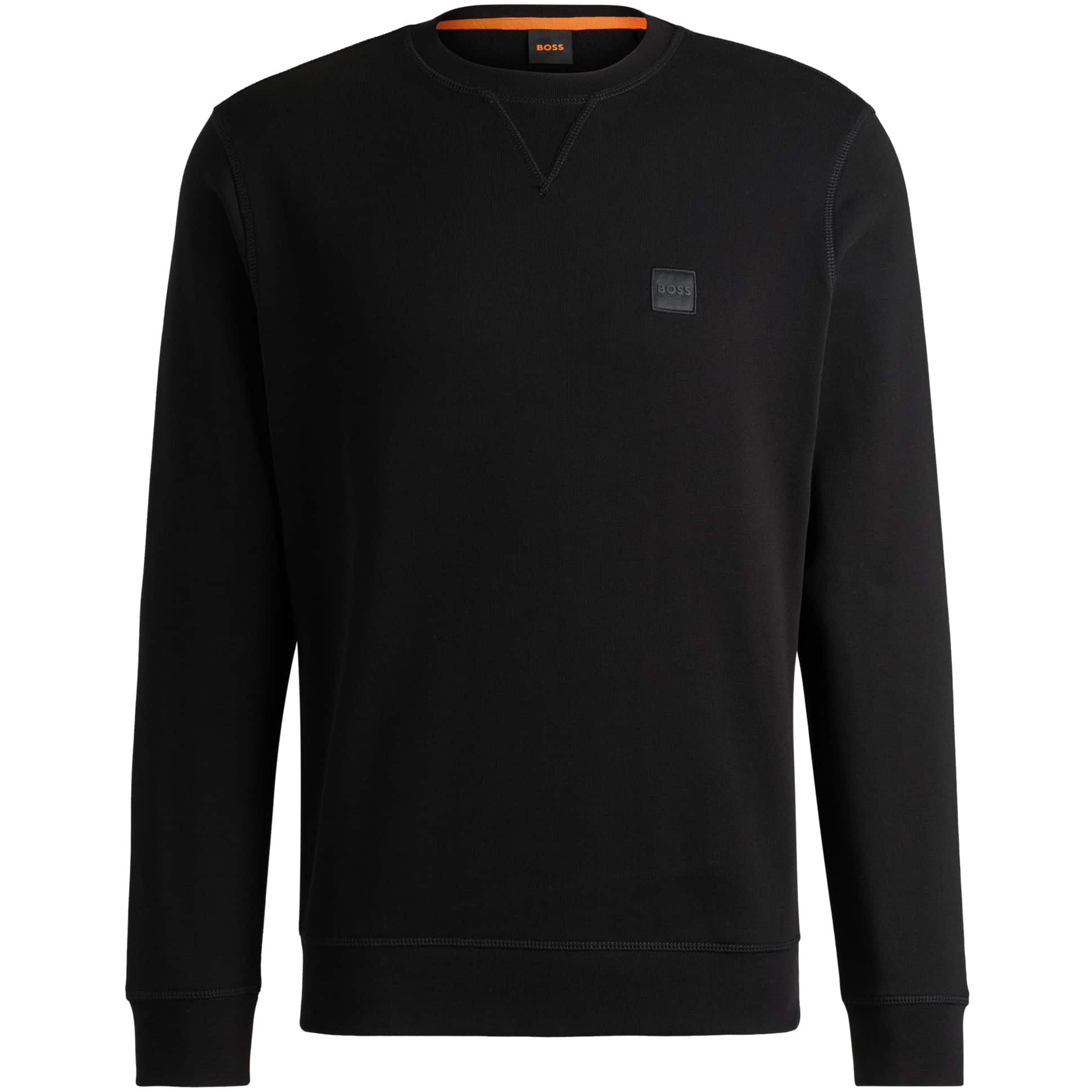 BOSS WESTART COTTON-TERRY RELAXED-FIT SWEATSHIRT