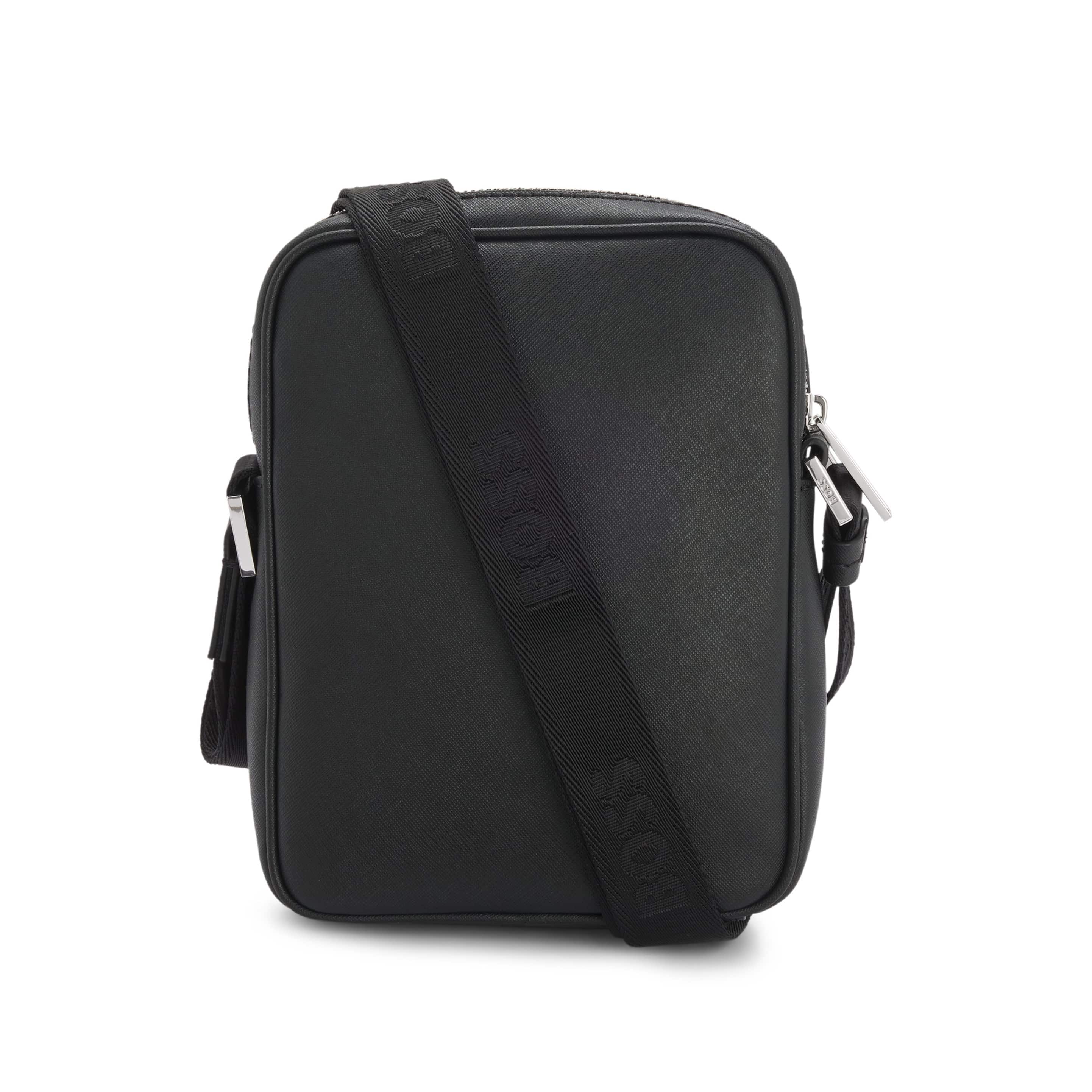 BOSS ZAIR SIGNATURE STRIPE REPORTER BAG