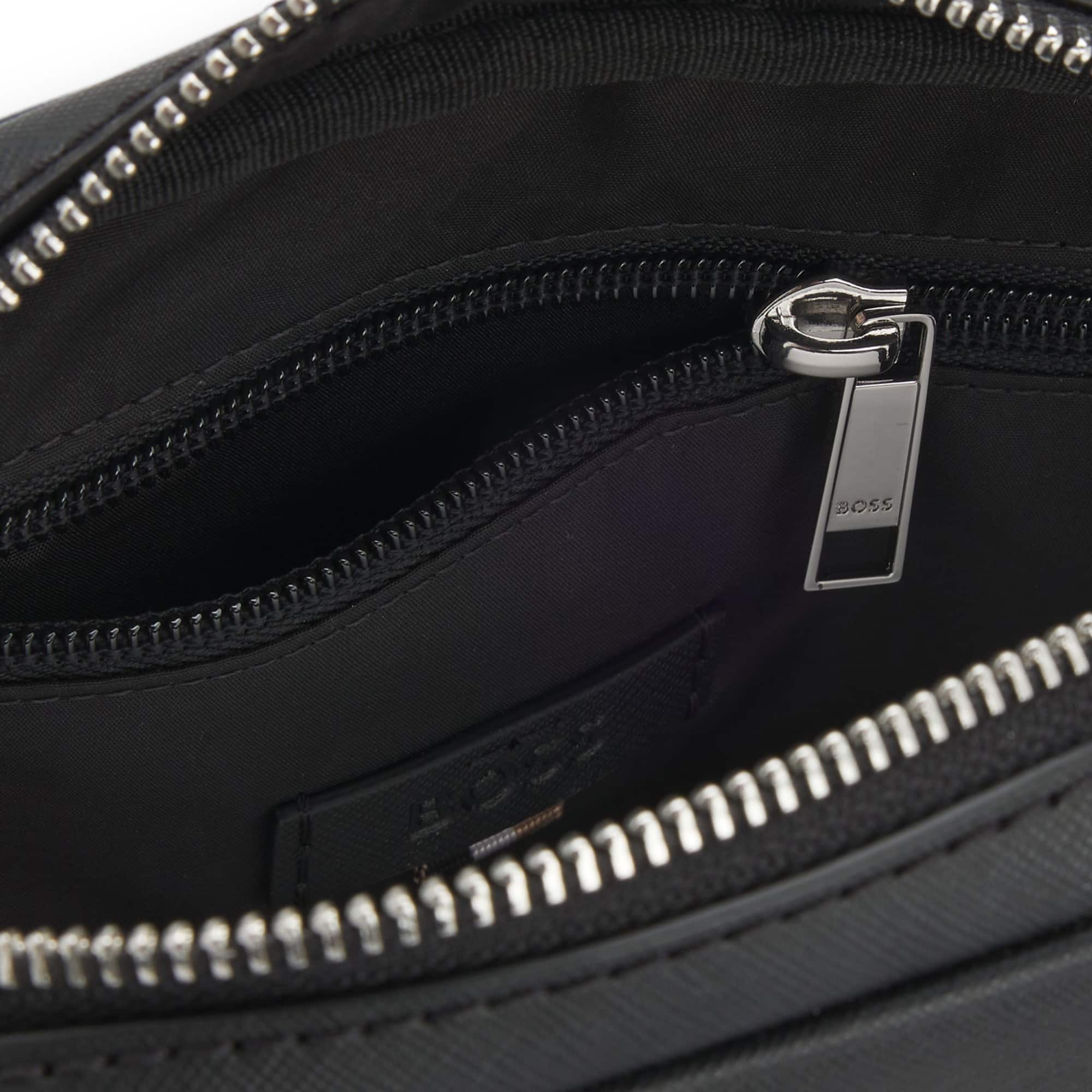 BOSS ZAIR SIGNATURE STRIPE REPORTER BAG