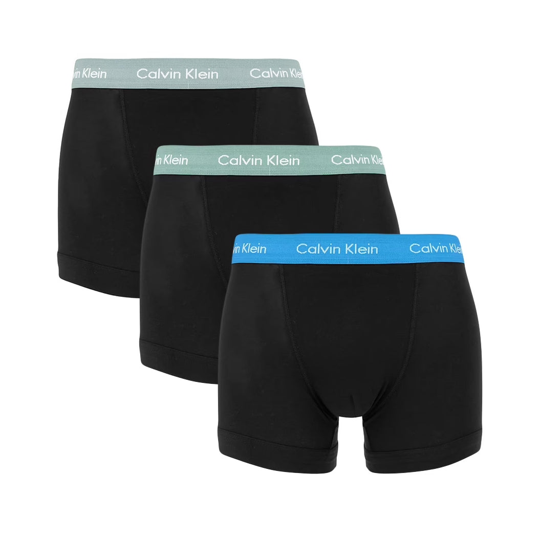 CALVIN KLEIN 3 PACK COTTON STRETCH TRUNKS CALVIN KLEIN