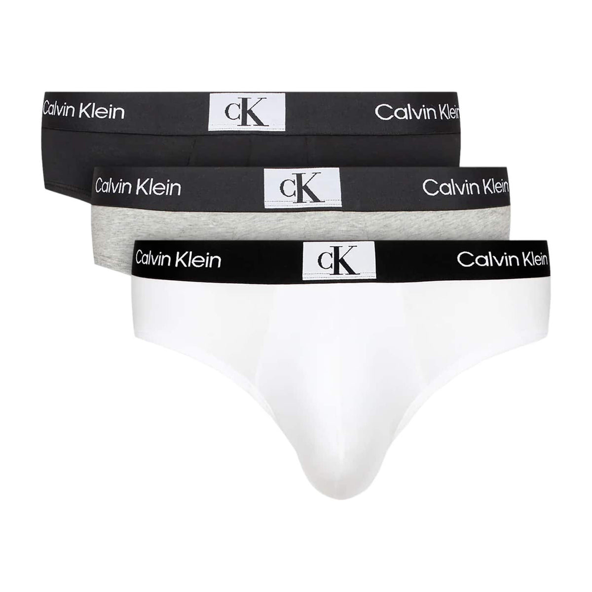 Calvin Klein CK One Cotton Stretch Hip Brief 3-Pack Black/White/
