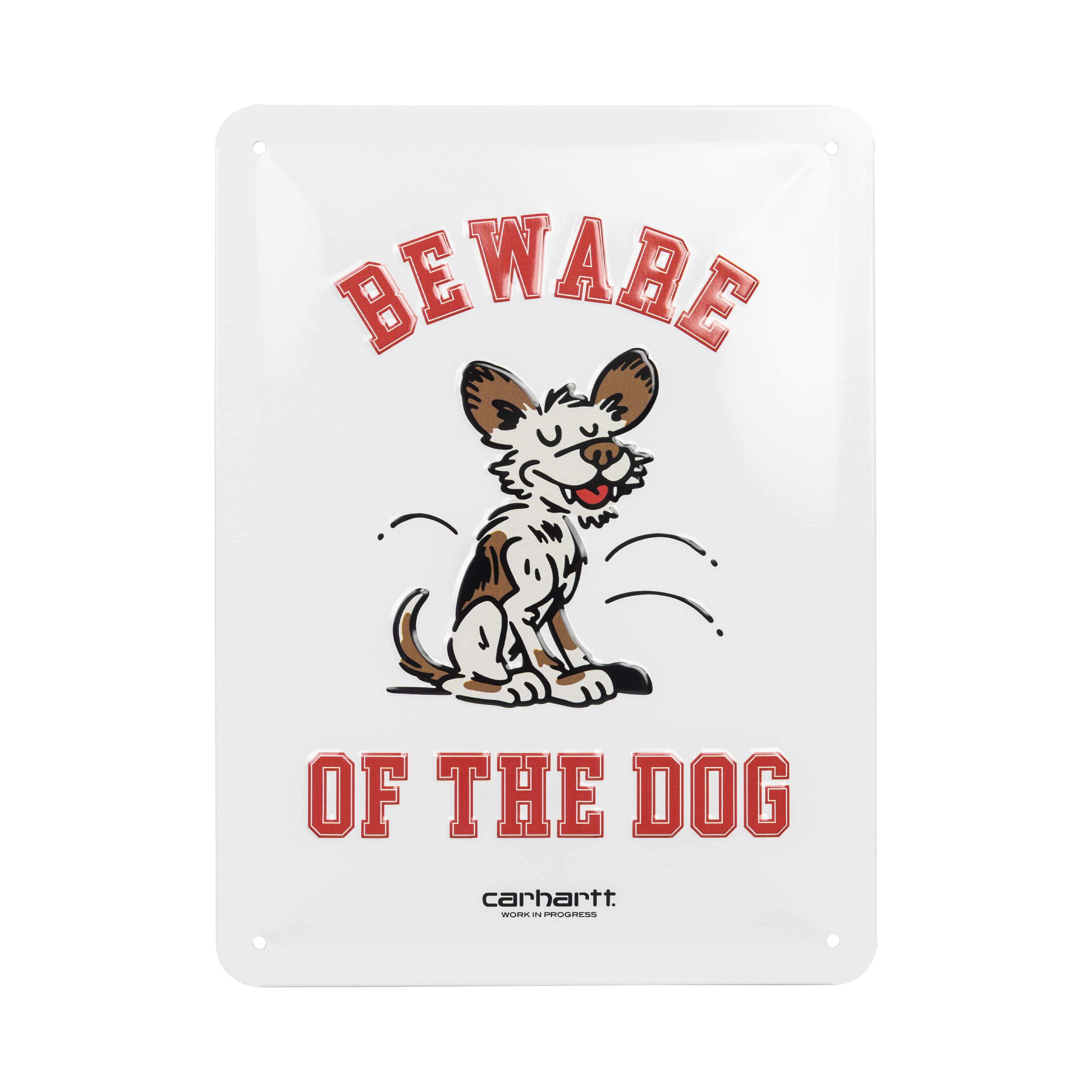 CARHARTT WIP WILD DOG BEWARE PLATE SIGN