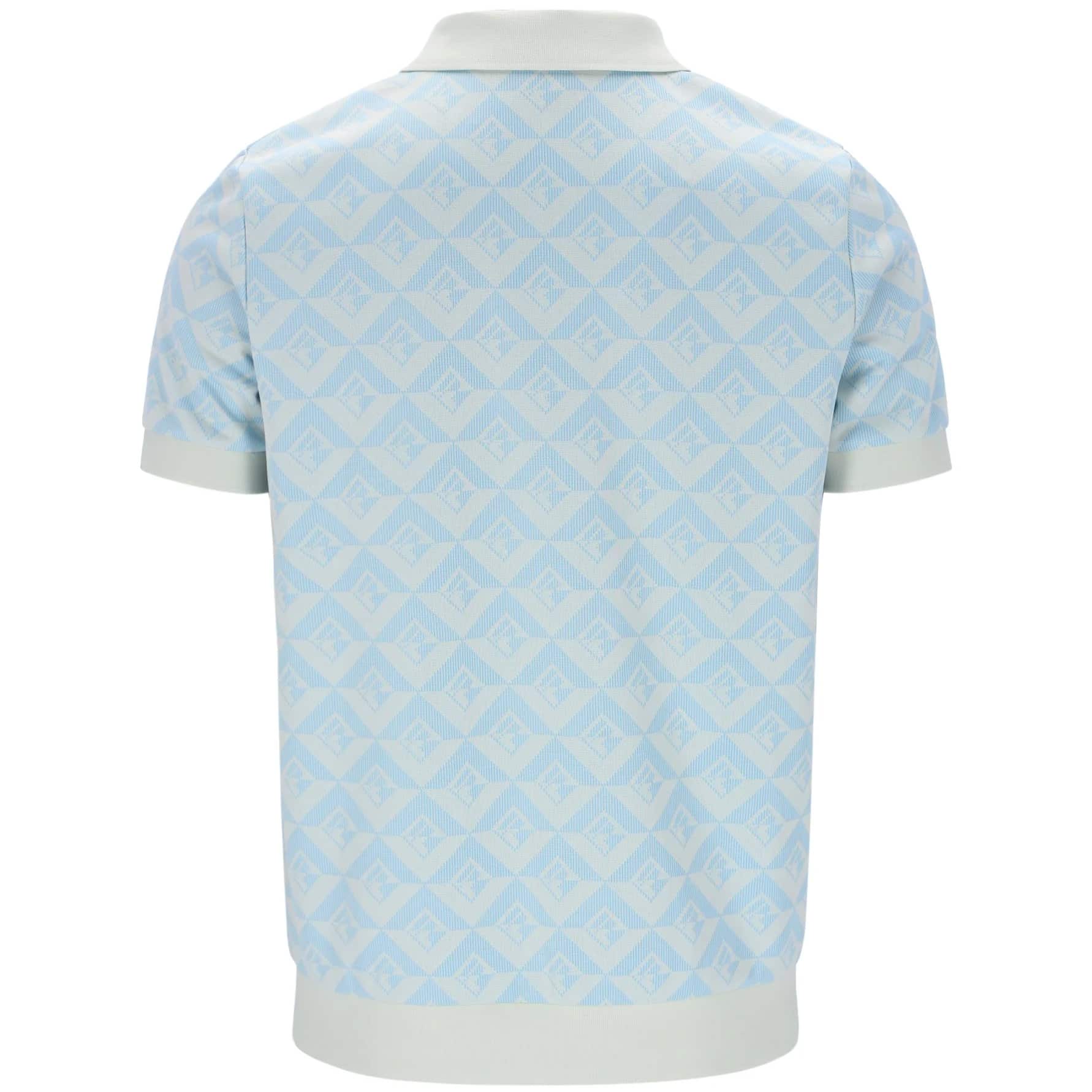 FILA AXEL 2 JAQUARD GEOMETRIC POLO SHIRT