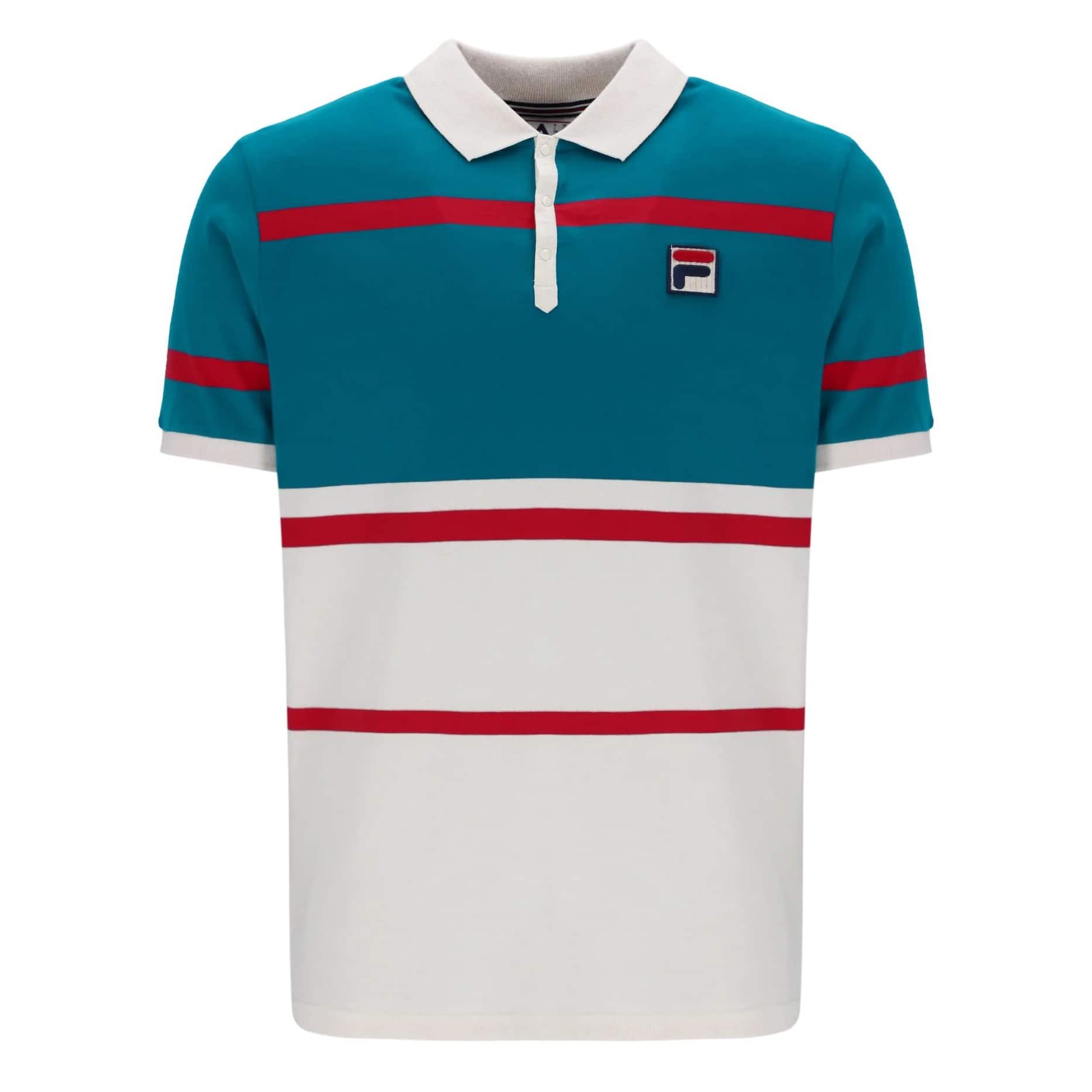 FILA CLARKSON YARN DYE STRIPE POLO SHIRT