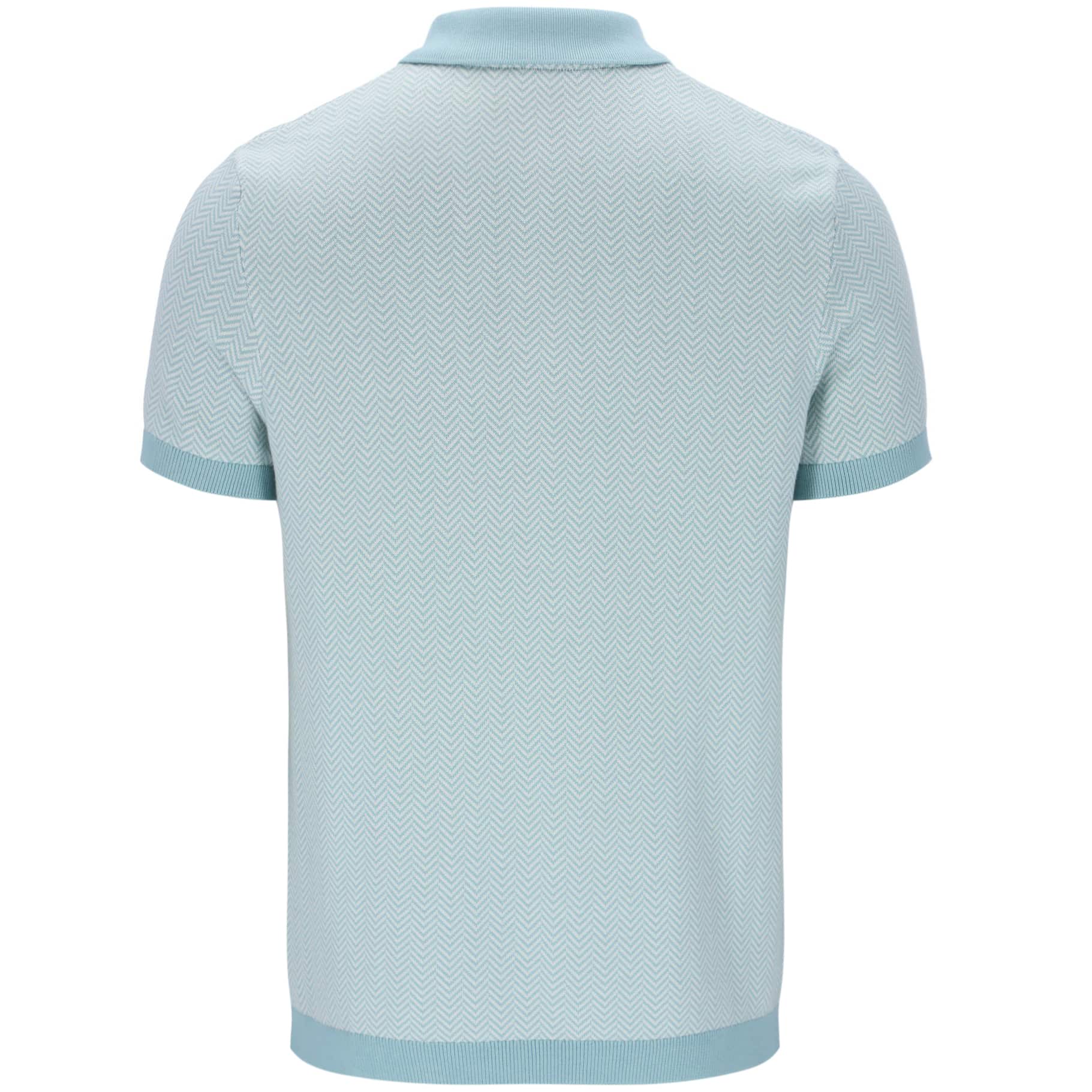 FILA MARTY HERRINGBONE ZIP POLO