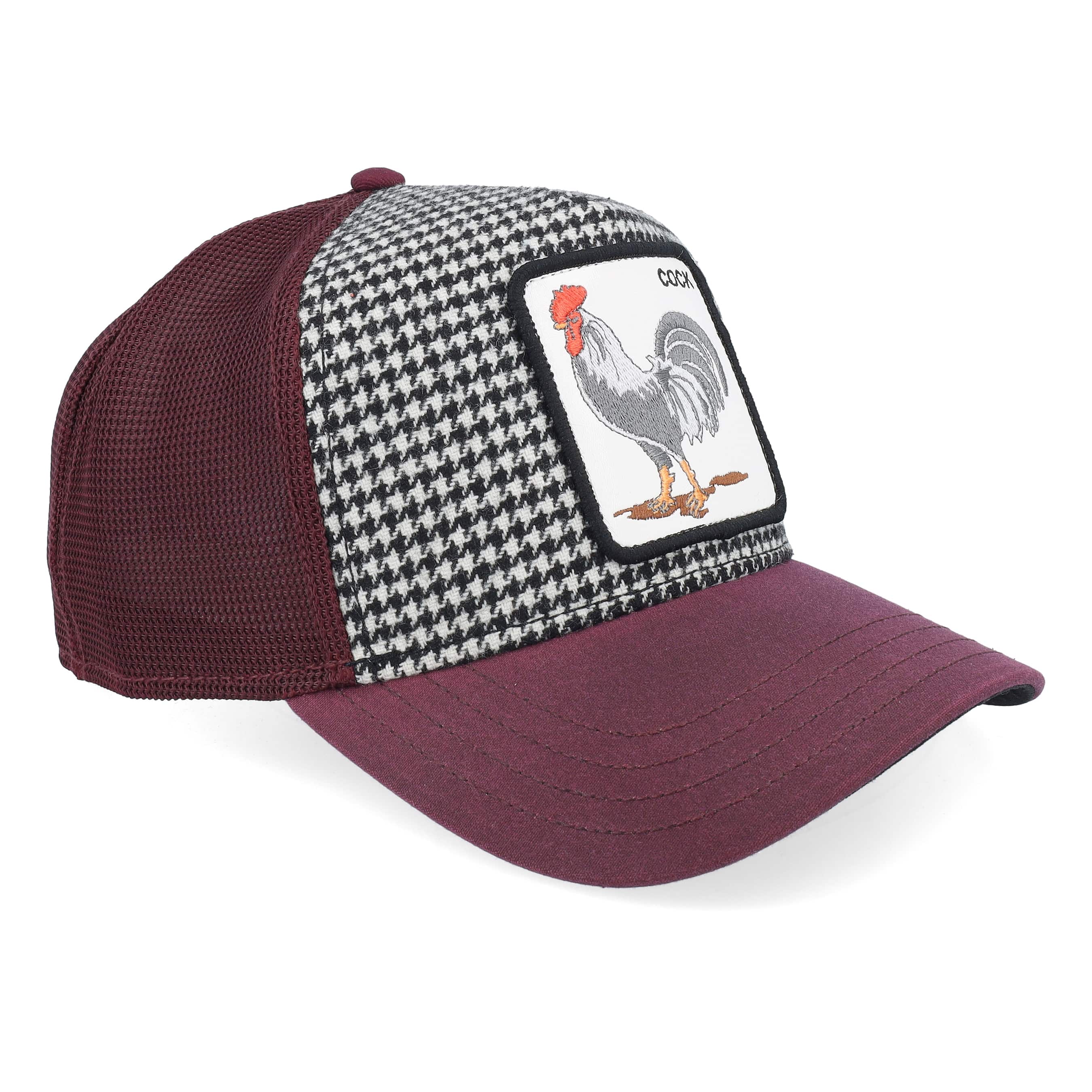 GOORIN BROS. DAPPER ROOSTER HOUNDSTOOTH TRUCKER HAT