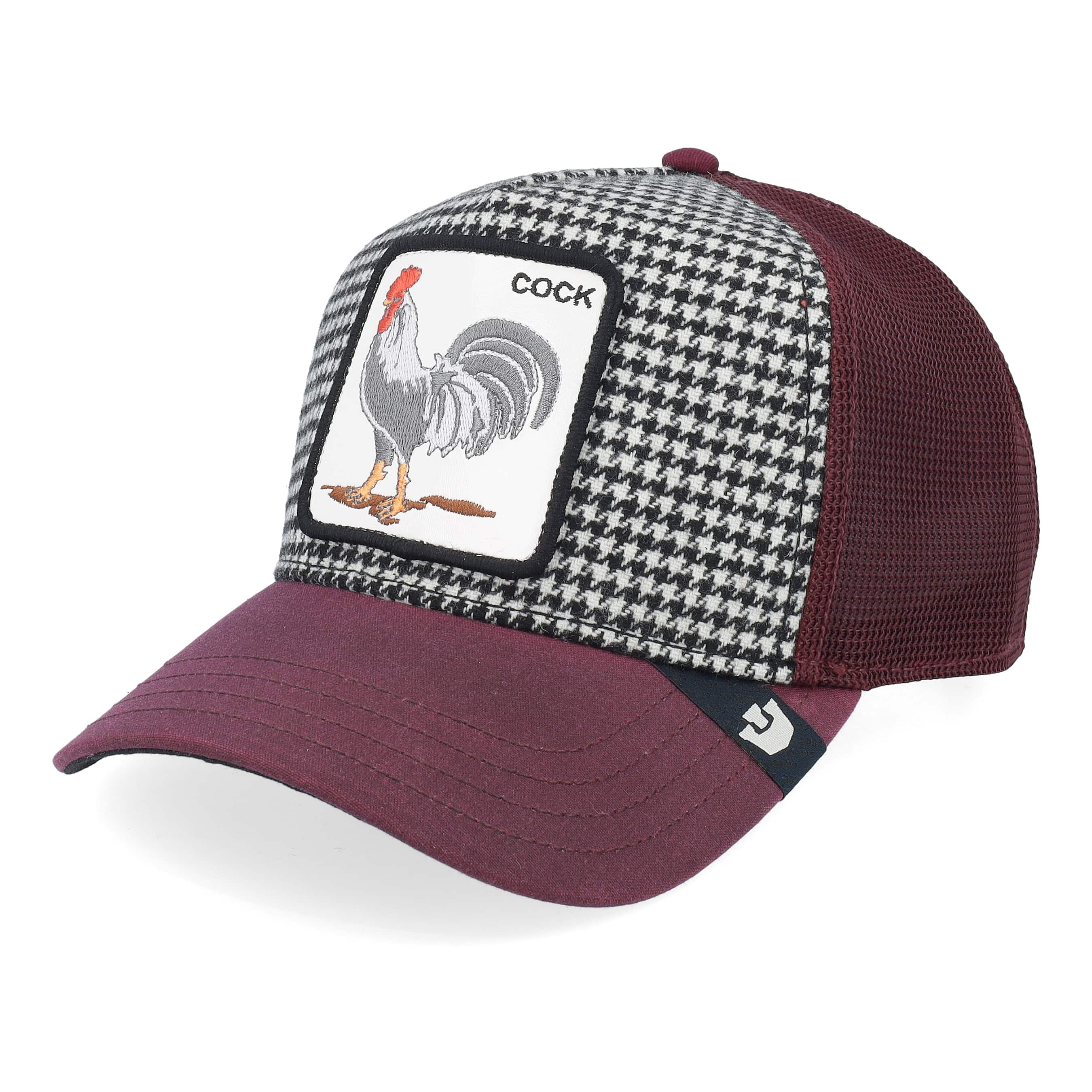GOORIN BROS. DAPPER ROOSTER HOUNDSTOOTH TRUCKER HAT