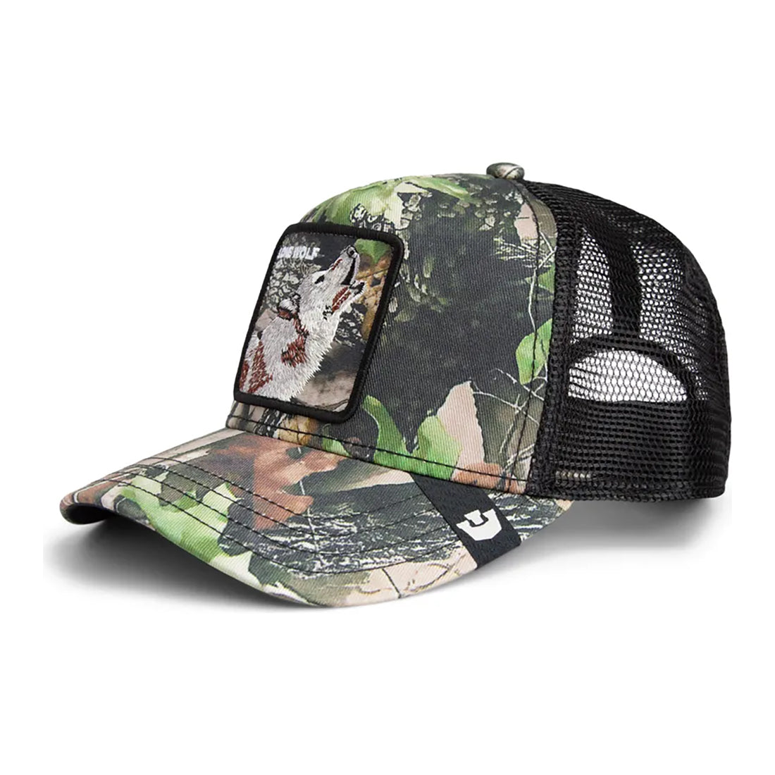 GOORIN BROS. LONE WOLF REAL TREE CAMO TRUCKER HAT