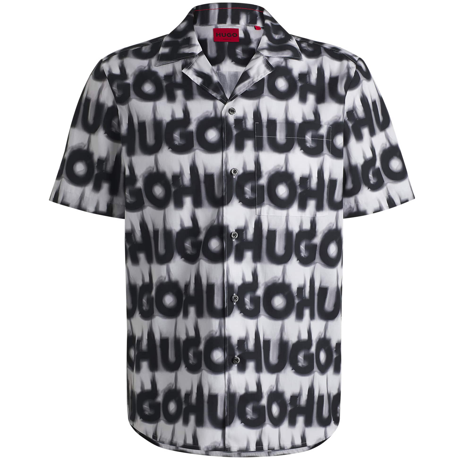 HUGO ELLINO SMOKE LOGO RELAXED FIT SHIRT