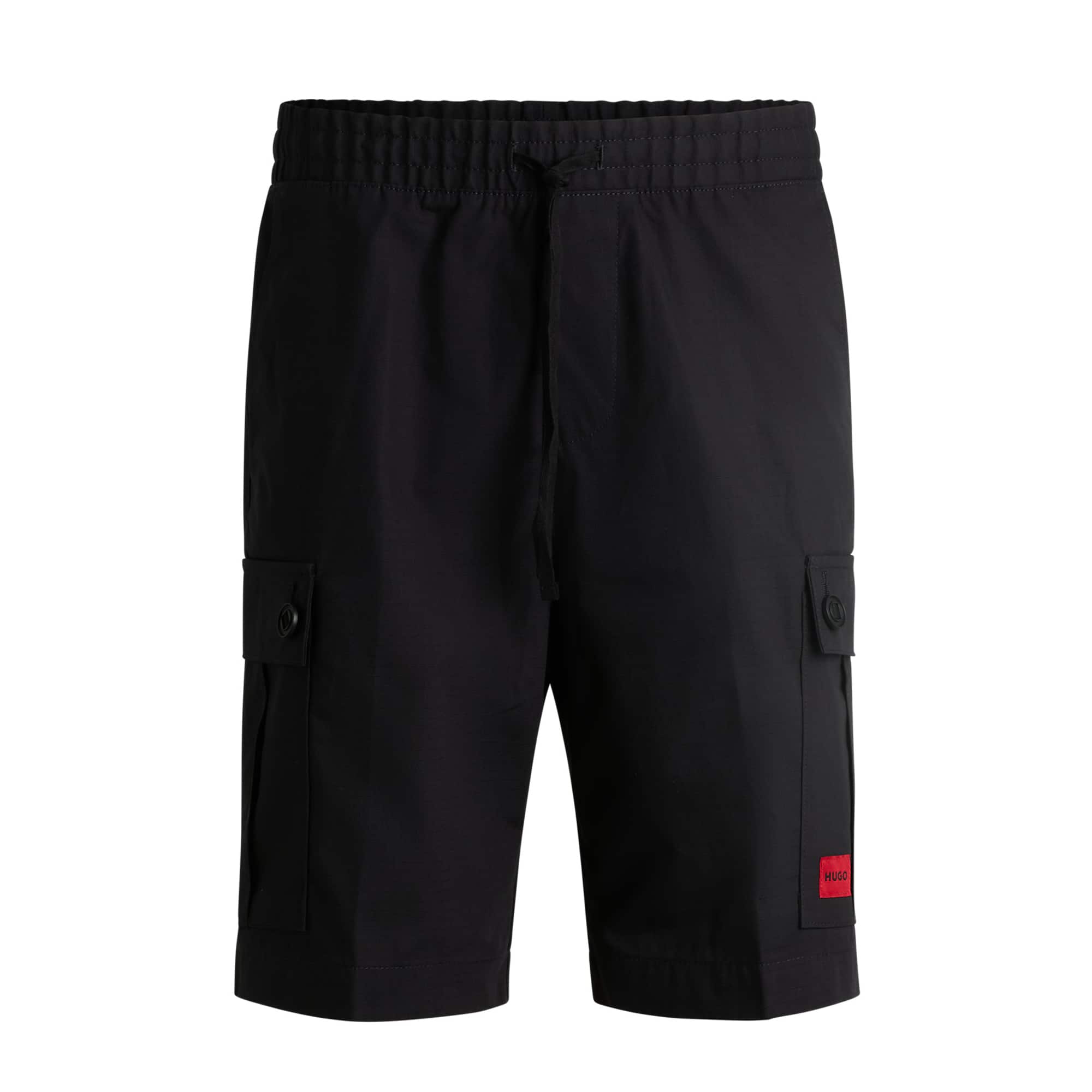 HUGO GARLIO242 STRUCTURED-COTTON CARGO SHORTS