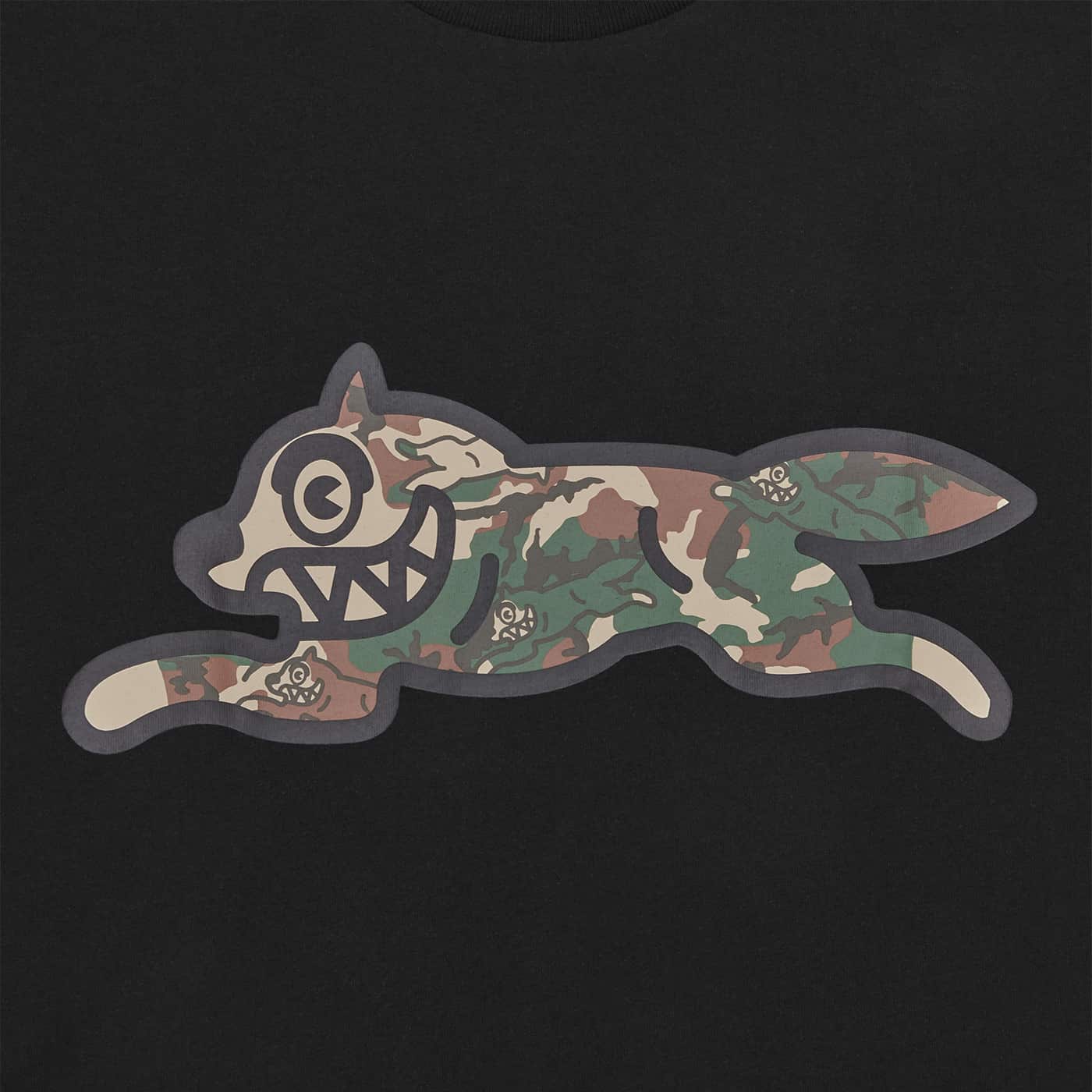 ICECREAM WOODLAND CAMO RUNNING DOG T-SHIRT