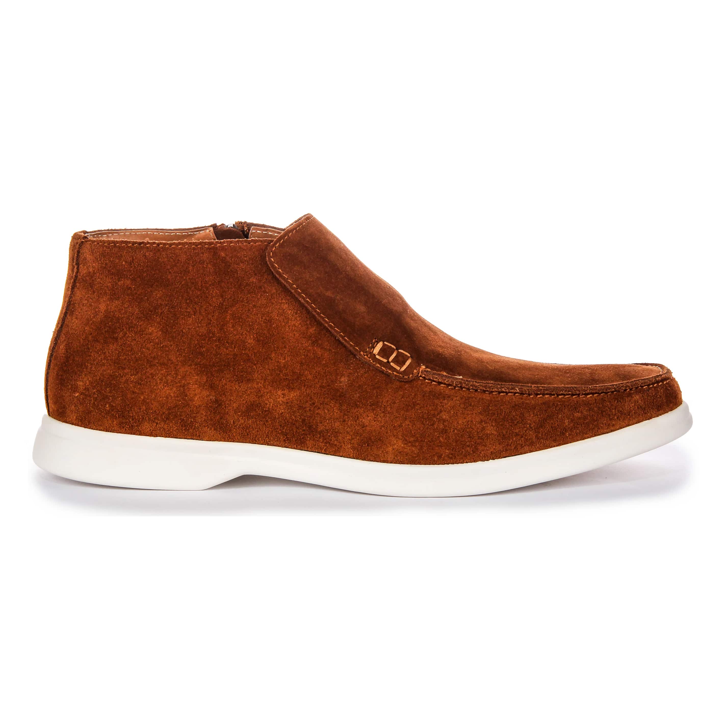 JUSTIN REESS MOUNT SUEDE MOCCASIN BOOTS JUSTIN REESS