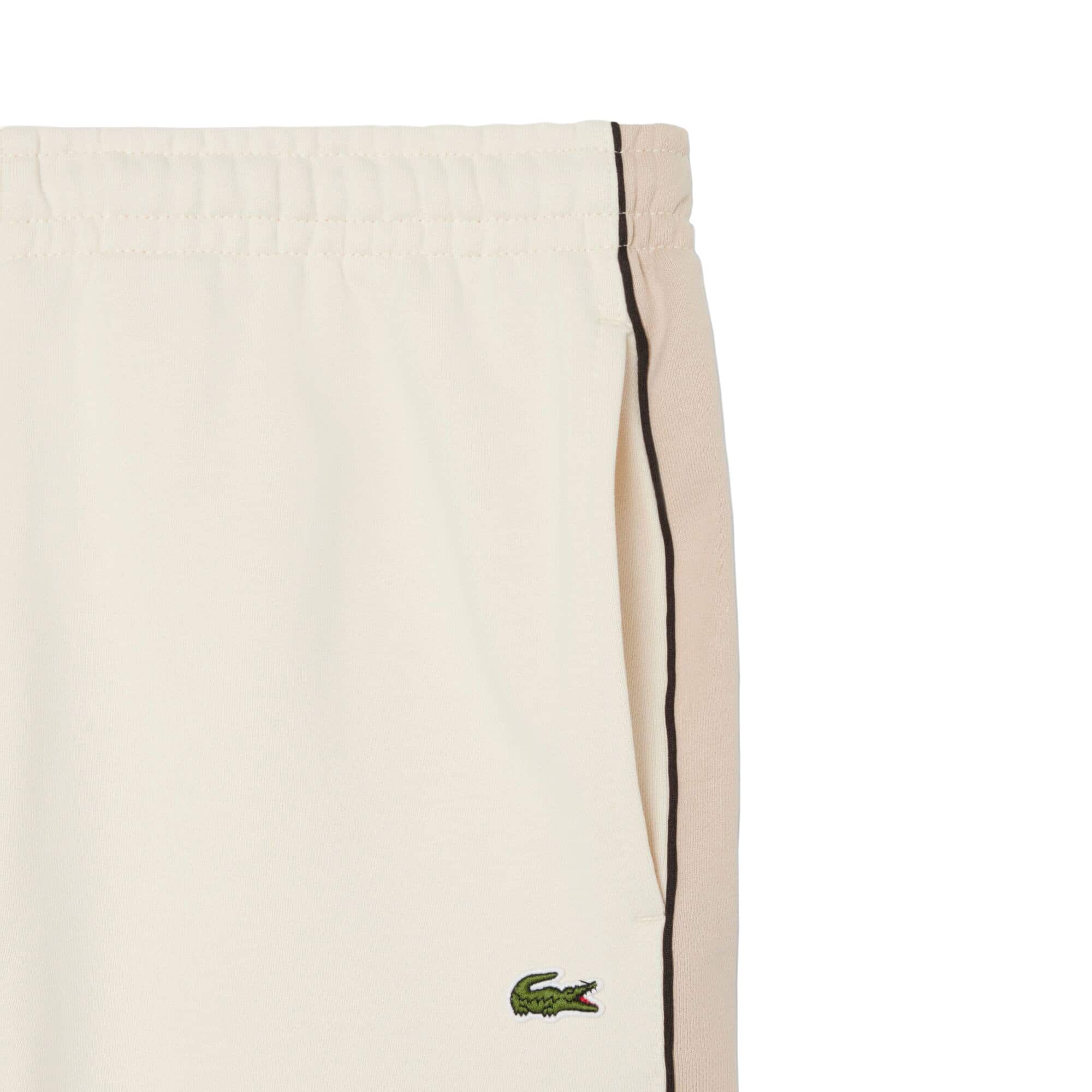 LACOSTE COLOUR-BLOCK FLEECE SHORTS