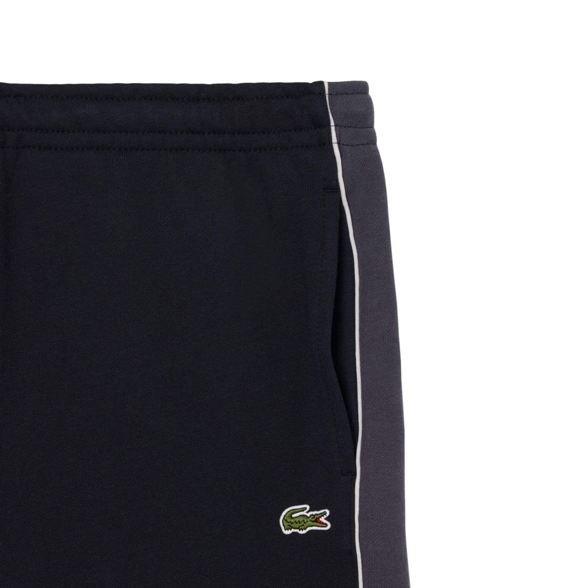 LACOSTE COLOUR-BLOCK FLEECE SHORTS