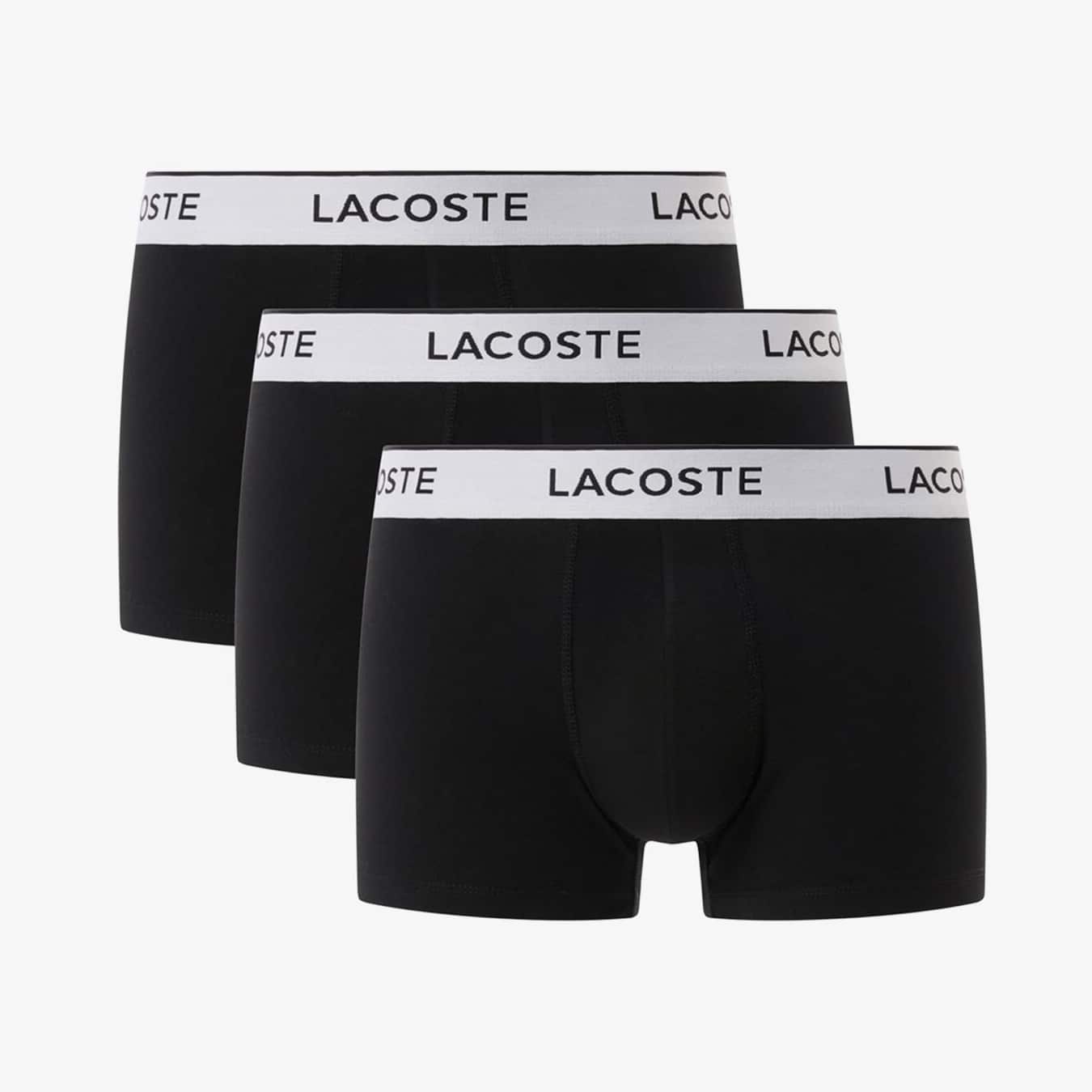 LACOSTE COTTON STRETCH 3 PACK TRUNKS