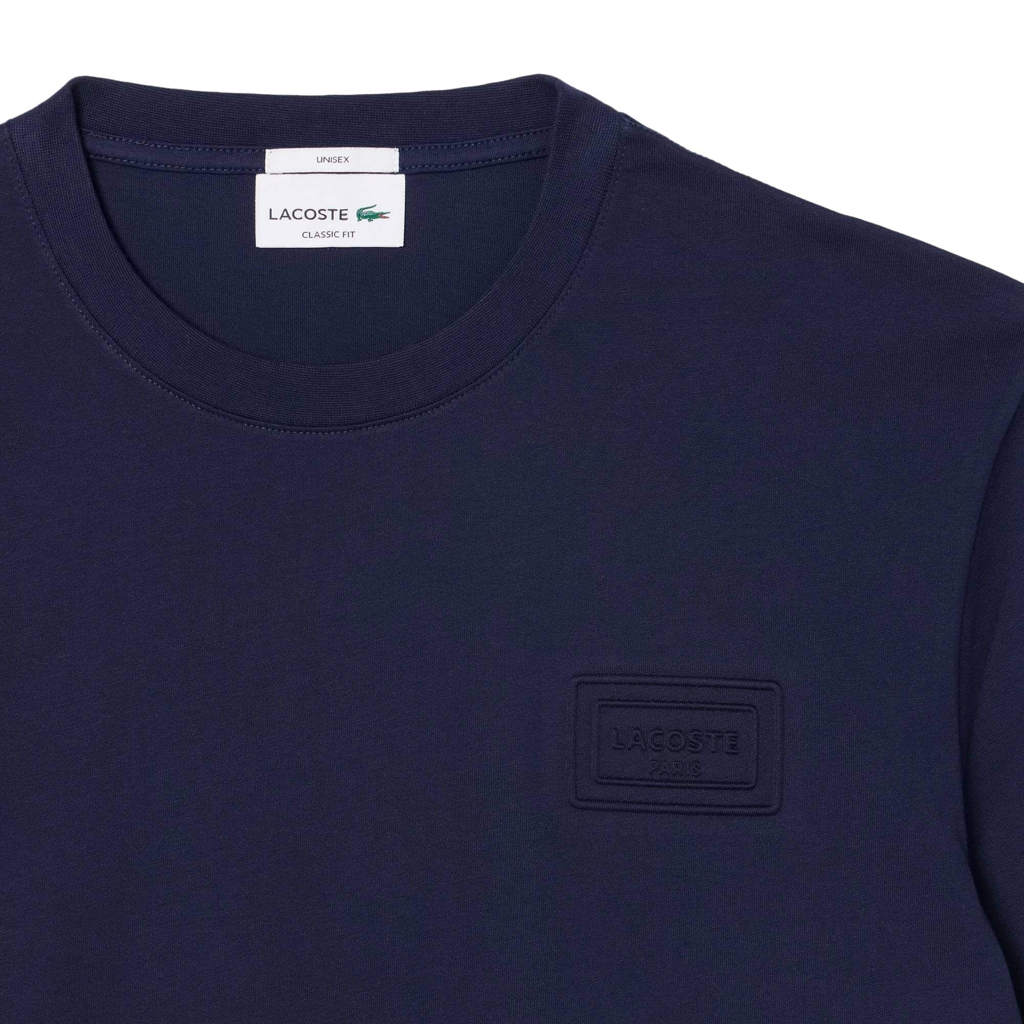 LACOSTE EMBOSSED BRANDING JERSEY T-SHIRT