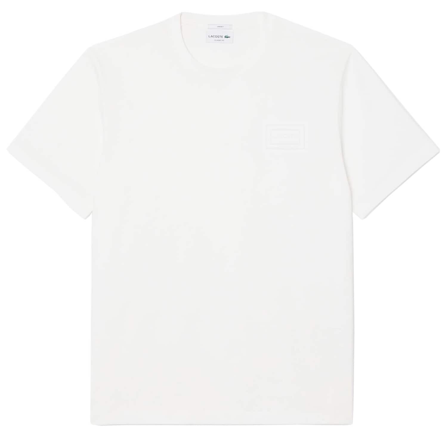 LACOSTE EMBOSSED BRANDING JERSEY T-SHIRT