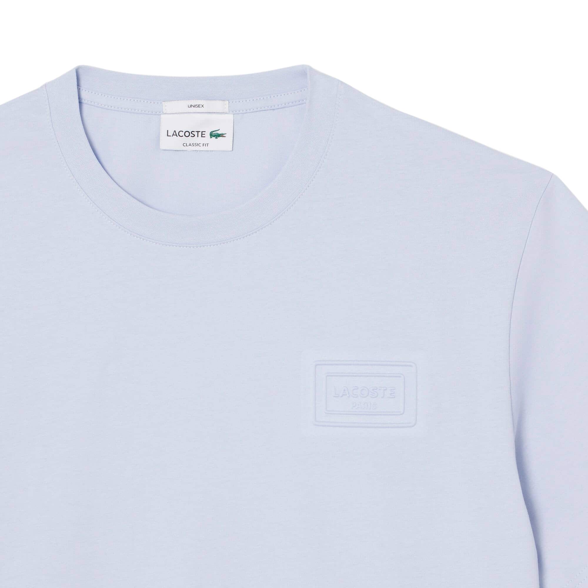 LACOSTE EMBOSSED BRANDING JERSEY T-SHIRT