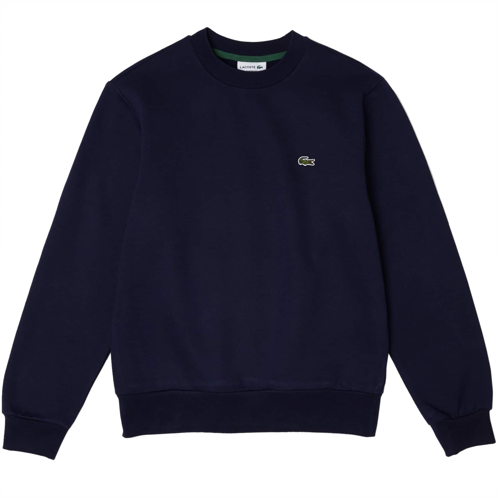 LACOSTE ORGANIC BRUSHED COTTON SWEATSHIRT