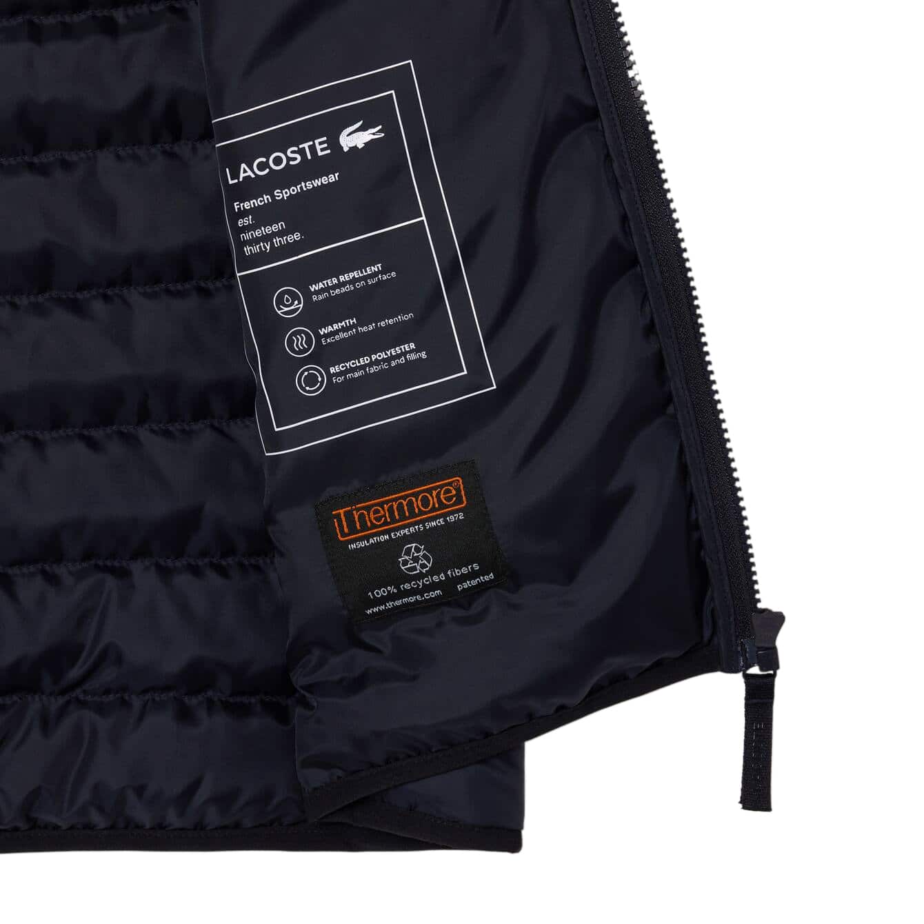 LACOSTE WATER-REPELLENT PUFFER GILET