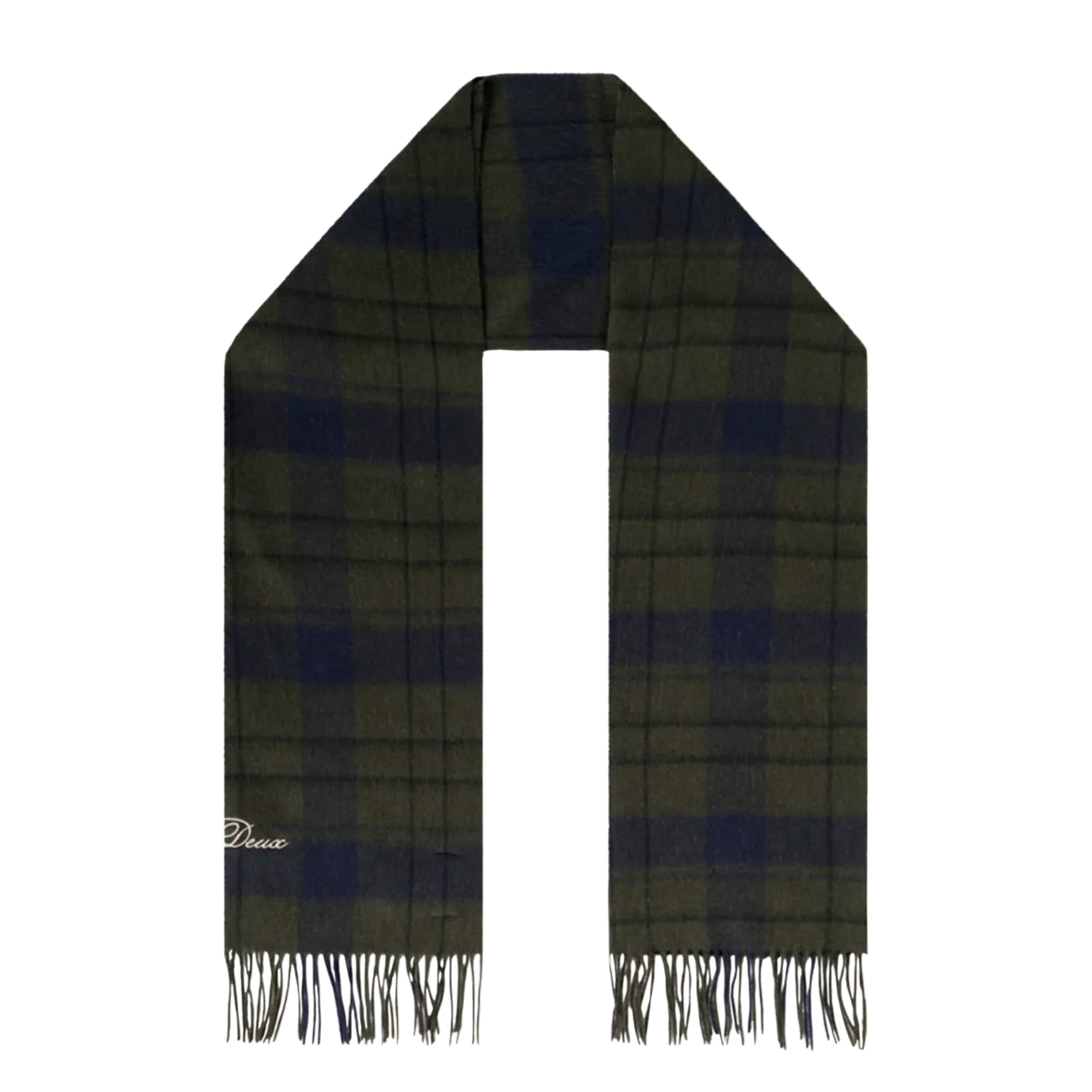 LES DEUX CHECK WOOL SCARF
