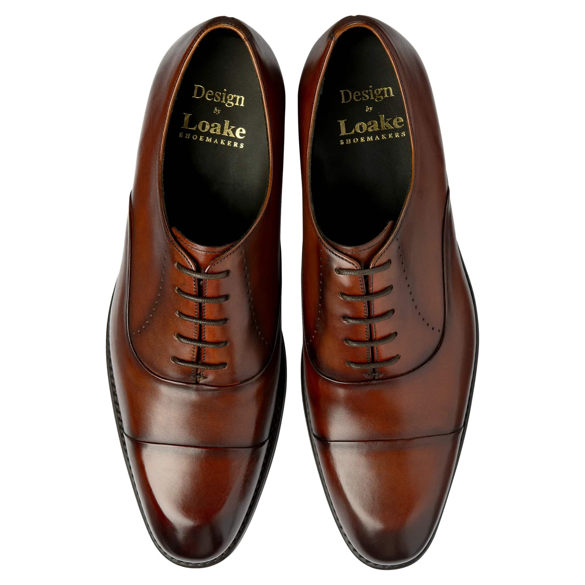 LOAKE PHOENIX LEATHER OXFORD SHOES