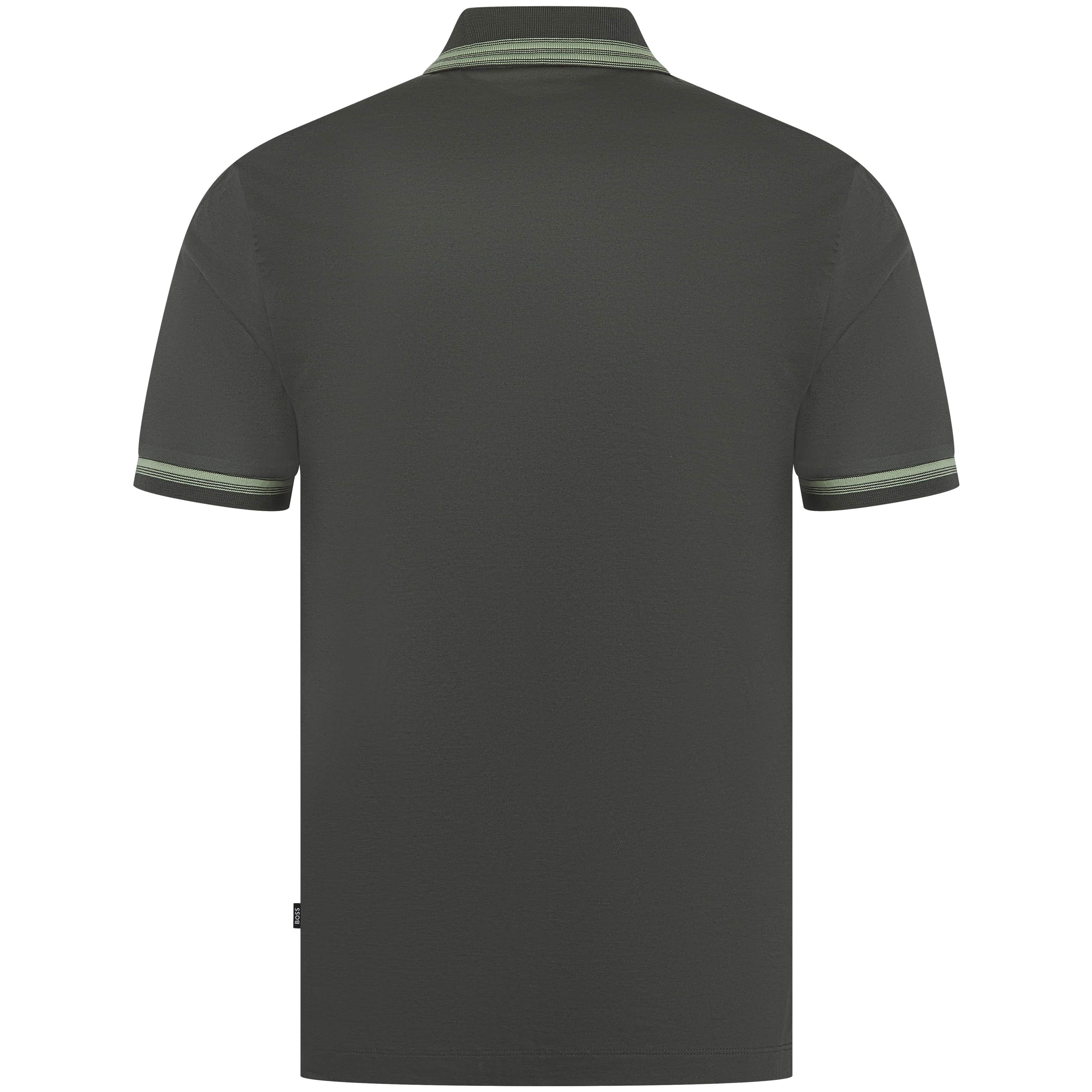 BOSS H-PHILLIPSON 202 CONTRAST-TIPPING MERCERISED COTTON POLO SHIRT
