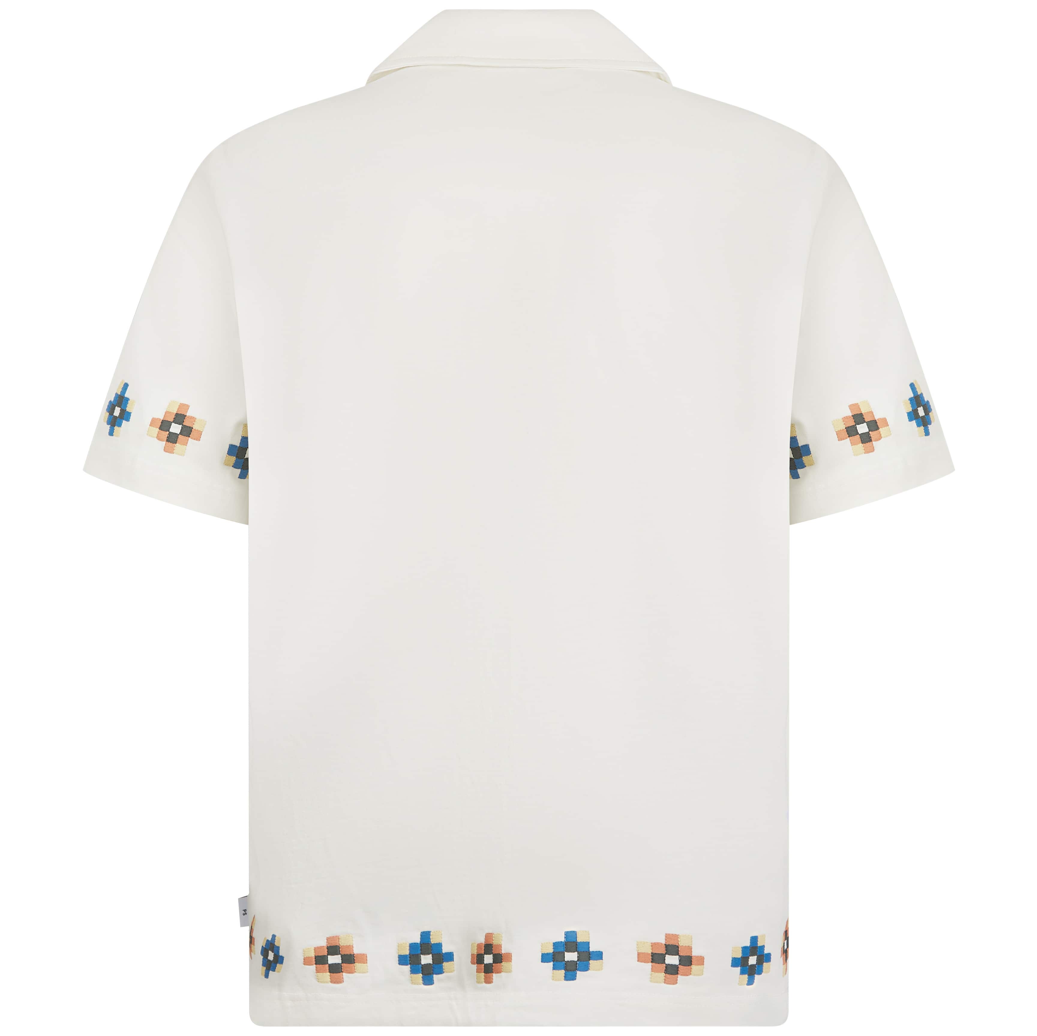 PAUL SMITH TILE EMBROIDERED CASUAL FIT SHIRT