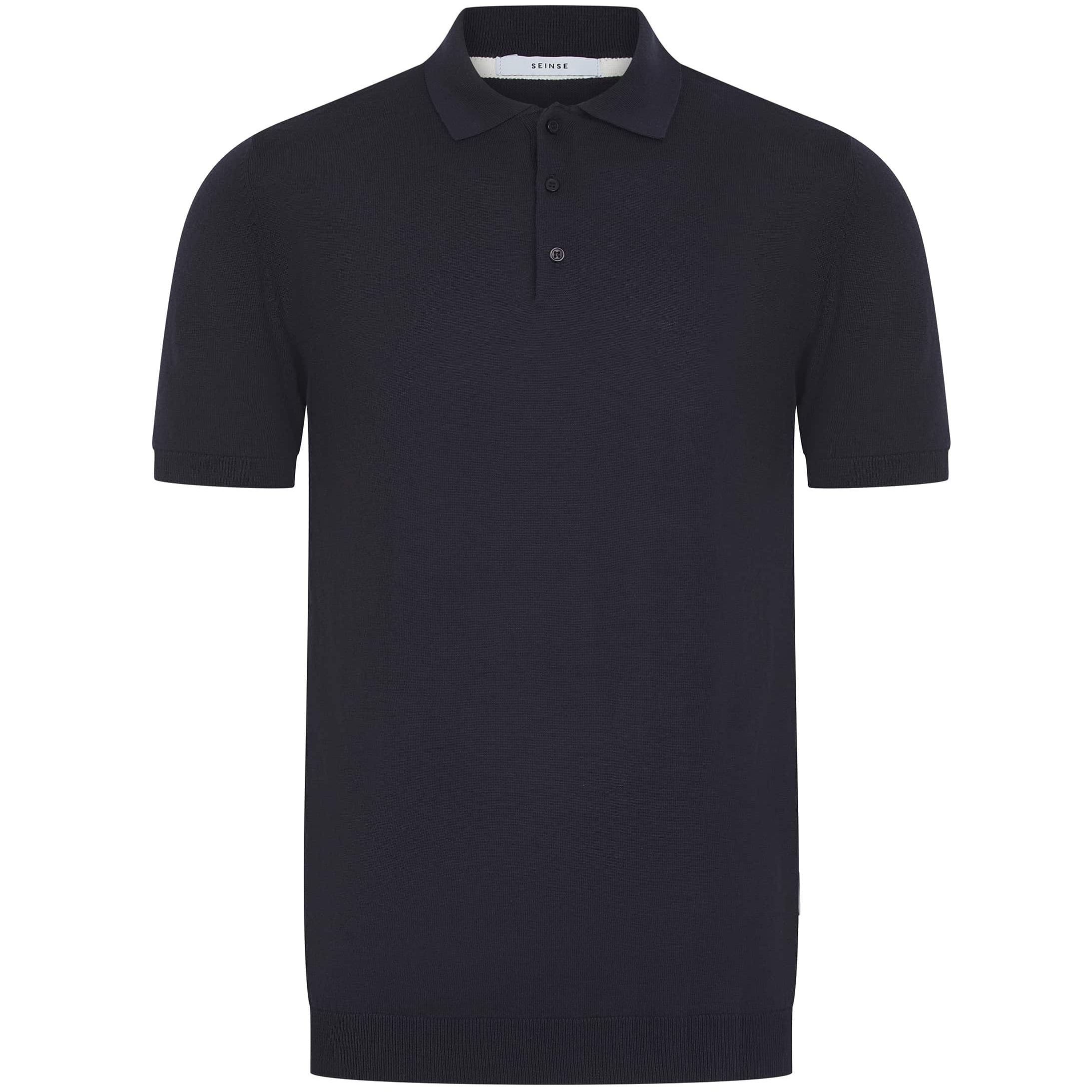 SEINSE SHORT SLEEVE KNIT POLO SHIRT