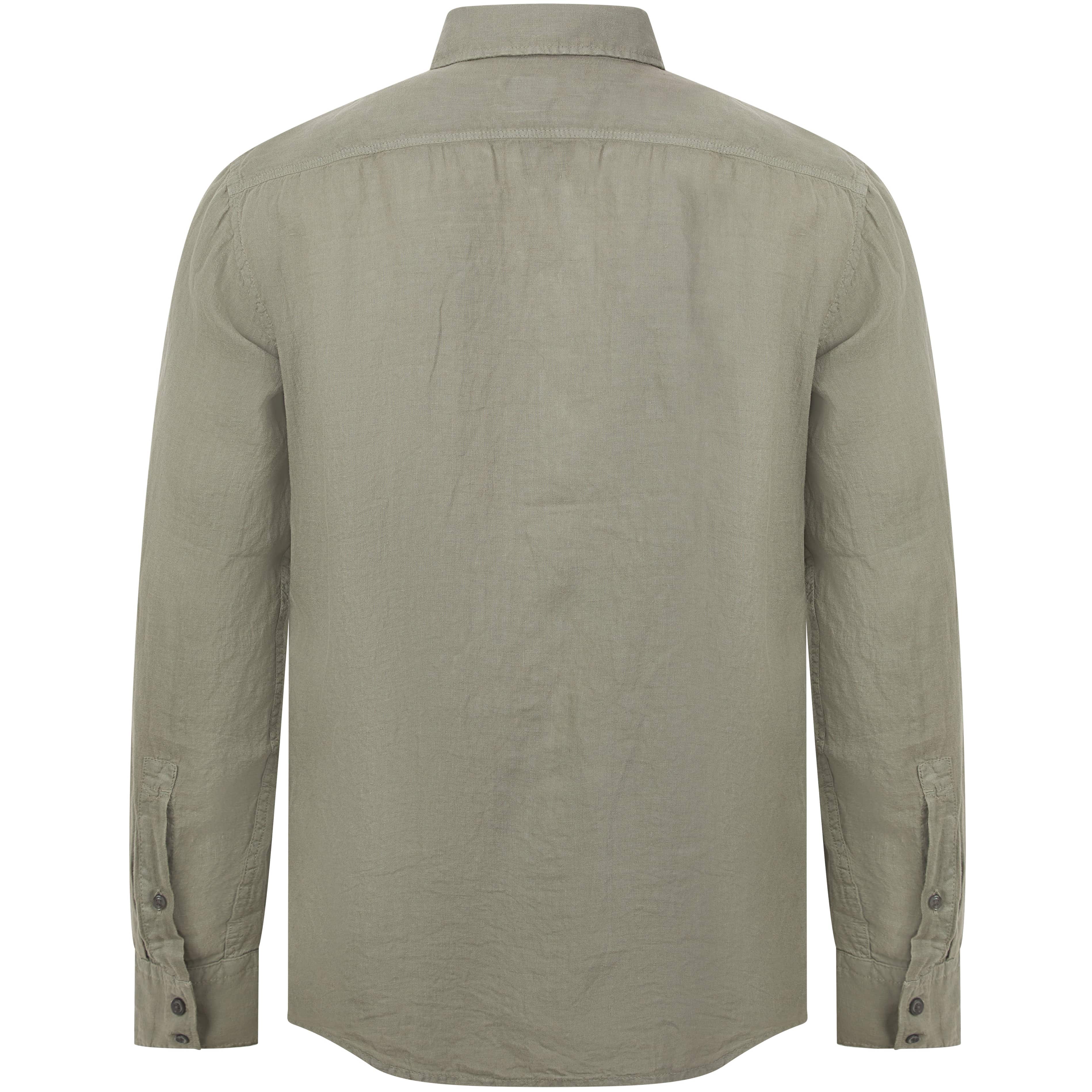 BOSS RELEGANT_ 6 LONG SLEEVE LINEN SHIRT