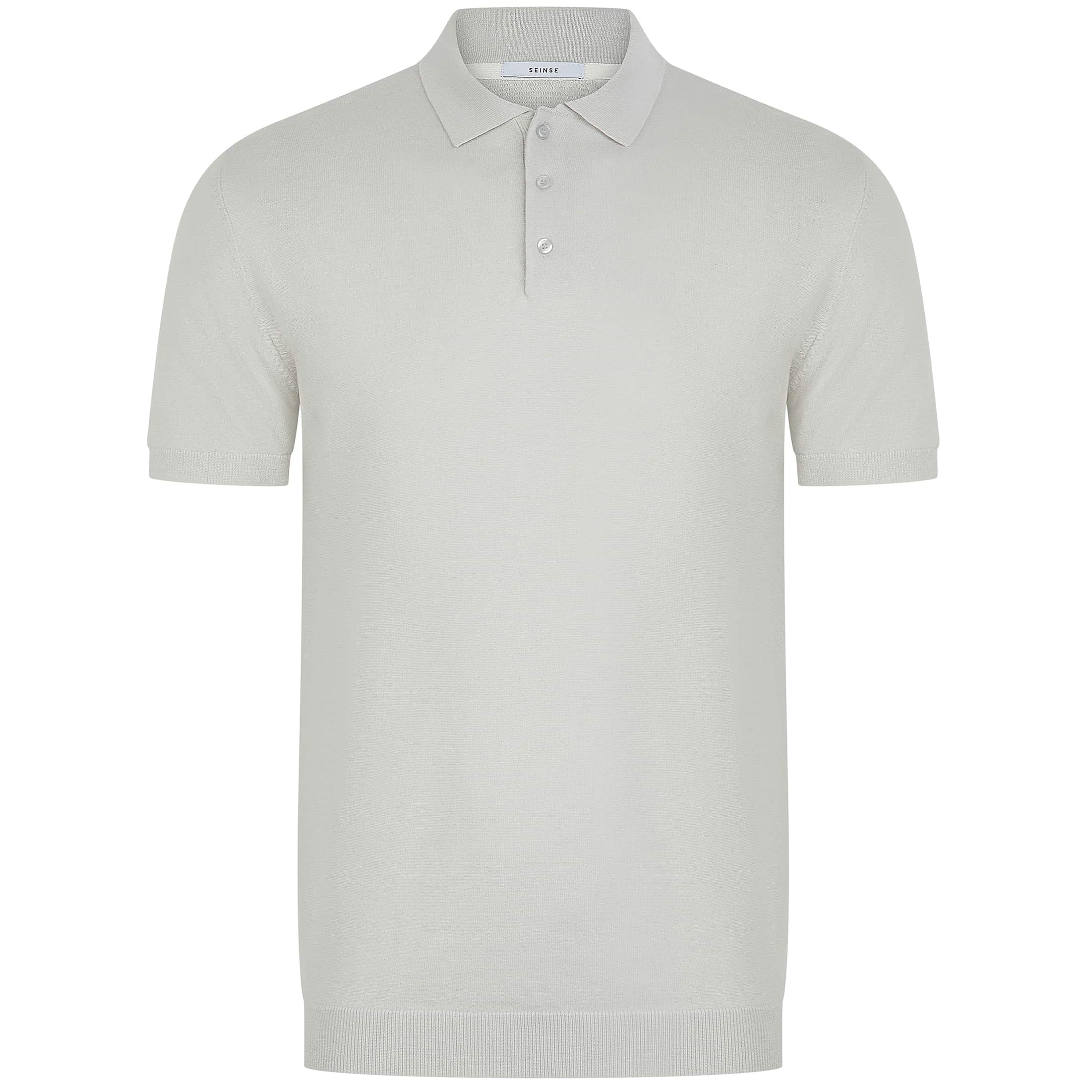 SEINSE SHORT SLEEVE KNIT POLO SHIRT