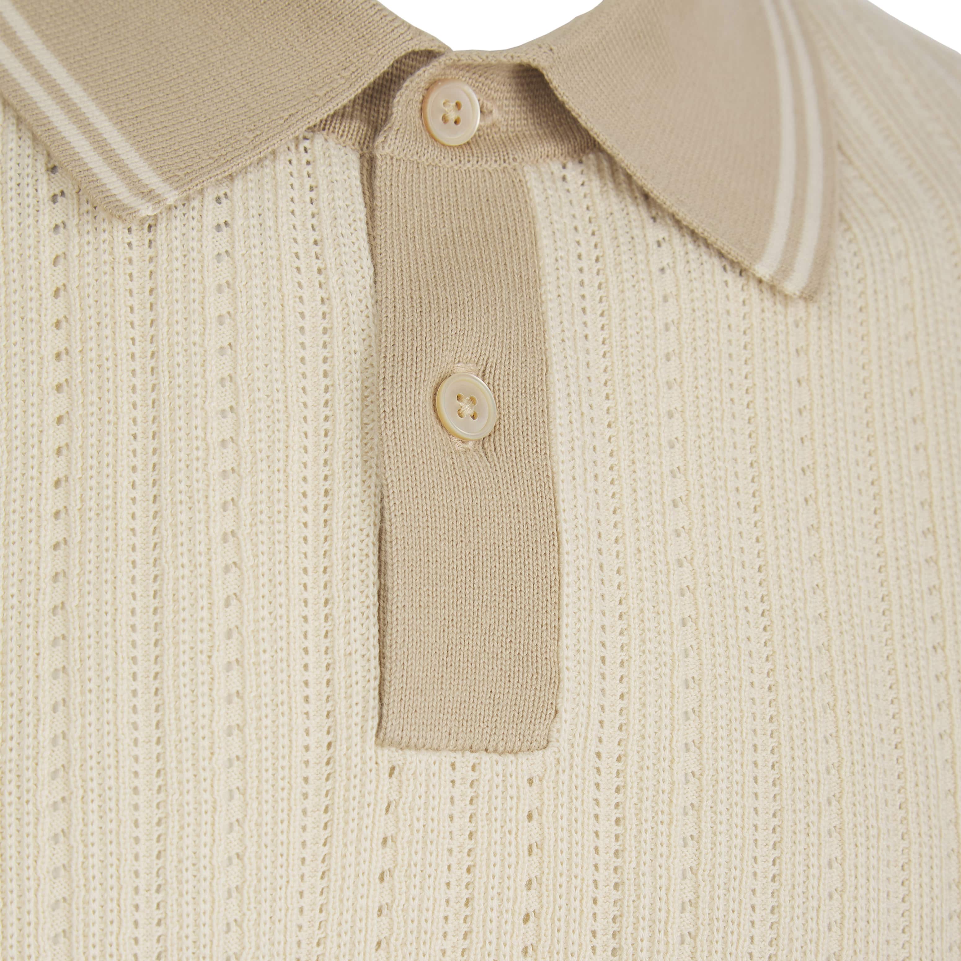 PAUL SMITH RIB KNIT POLO SHIRT