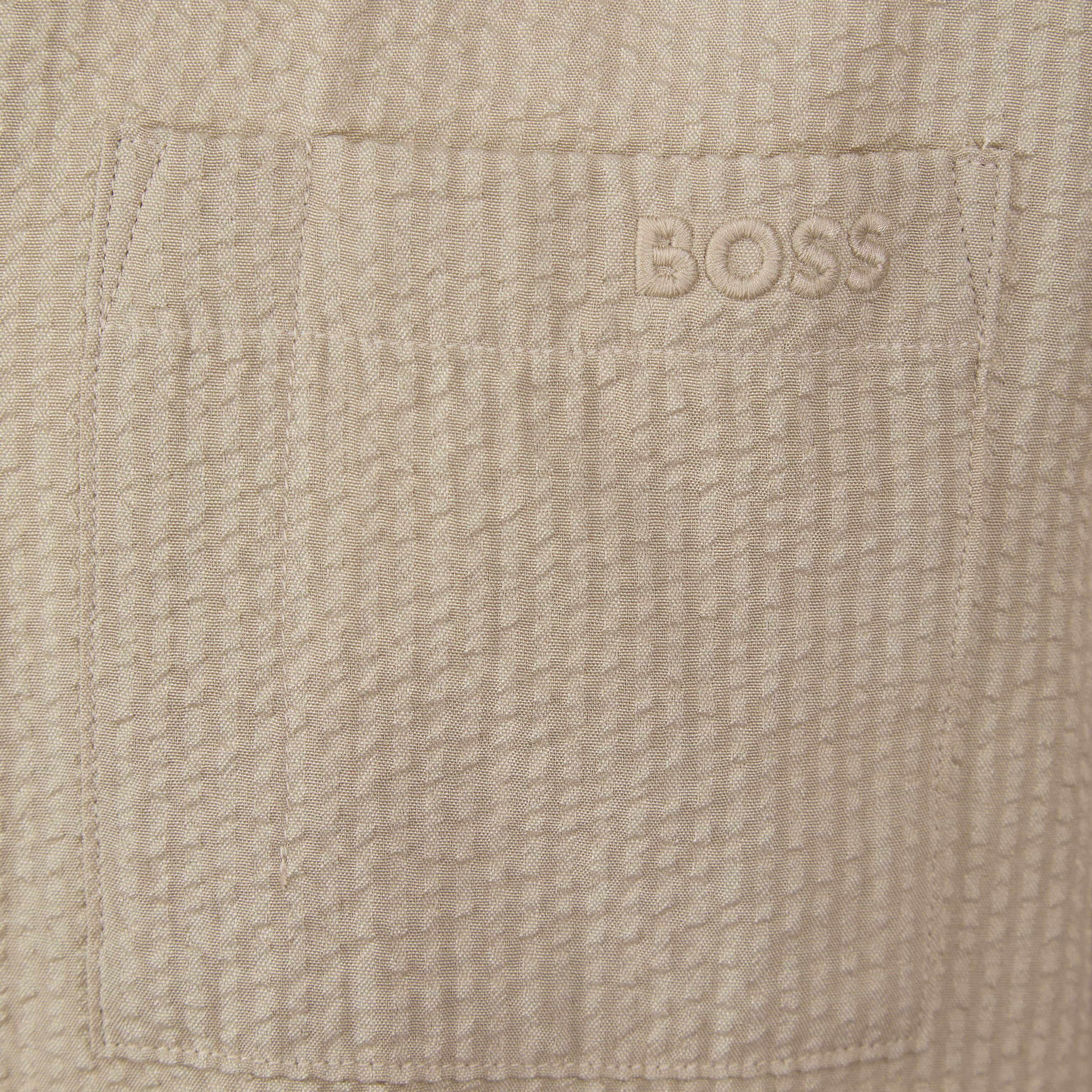 BOSS RELAX SEERSUCKER FABRIC REGULAR-FIT SHIRT