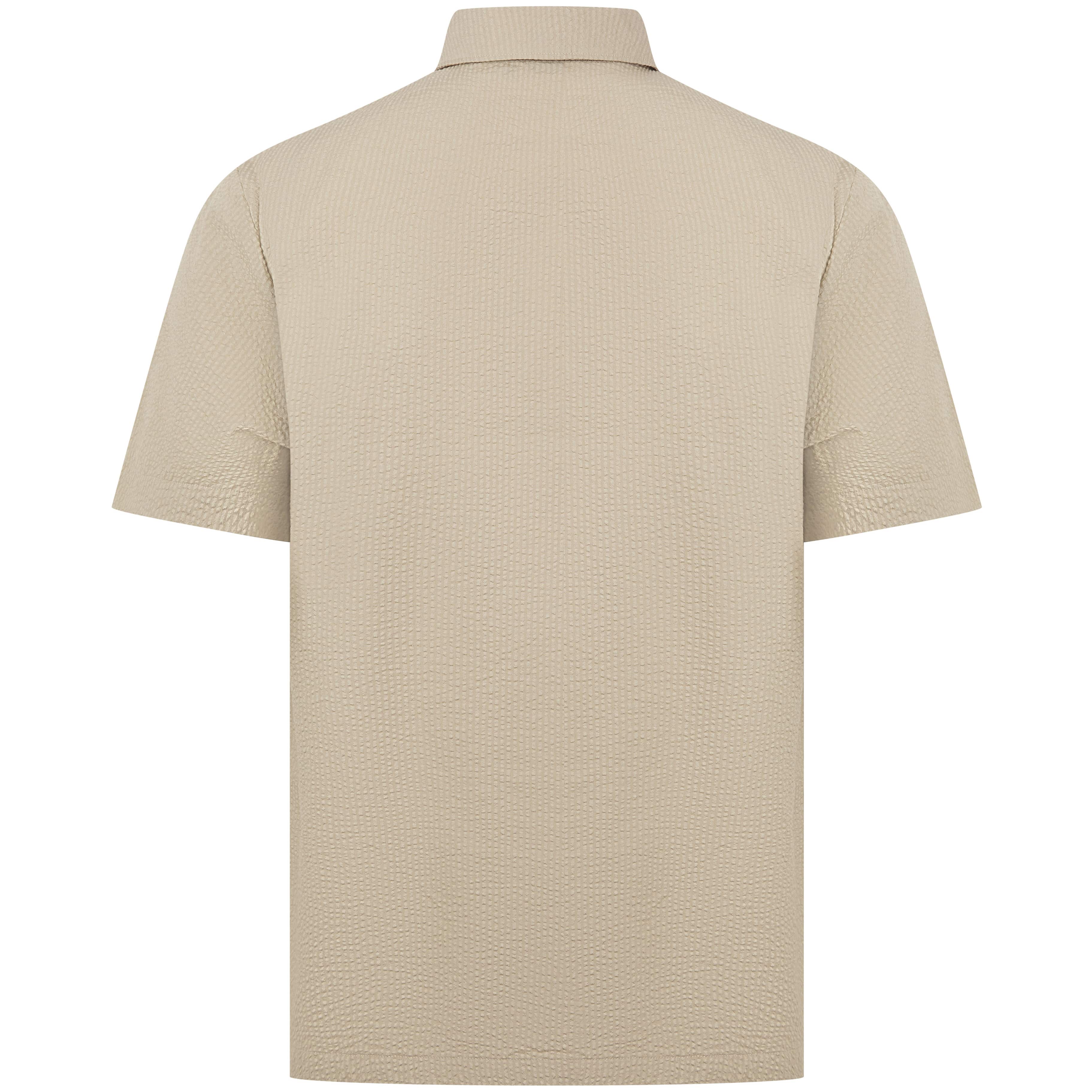 BOSS RELAX SEERSUCKER FABRIC REGULAR-FIT SHIRT