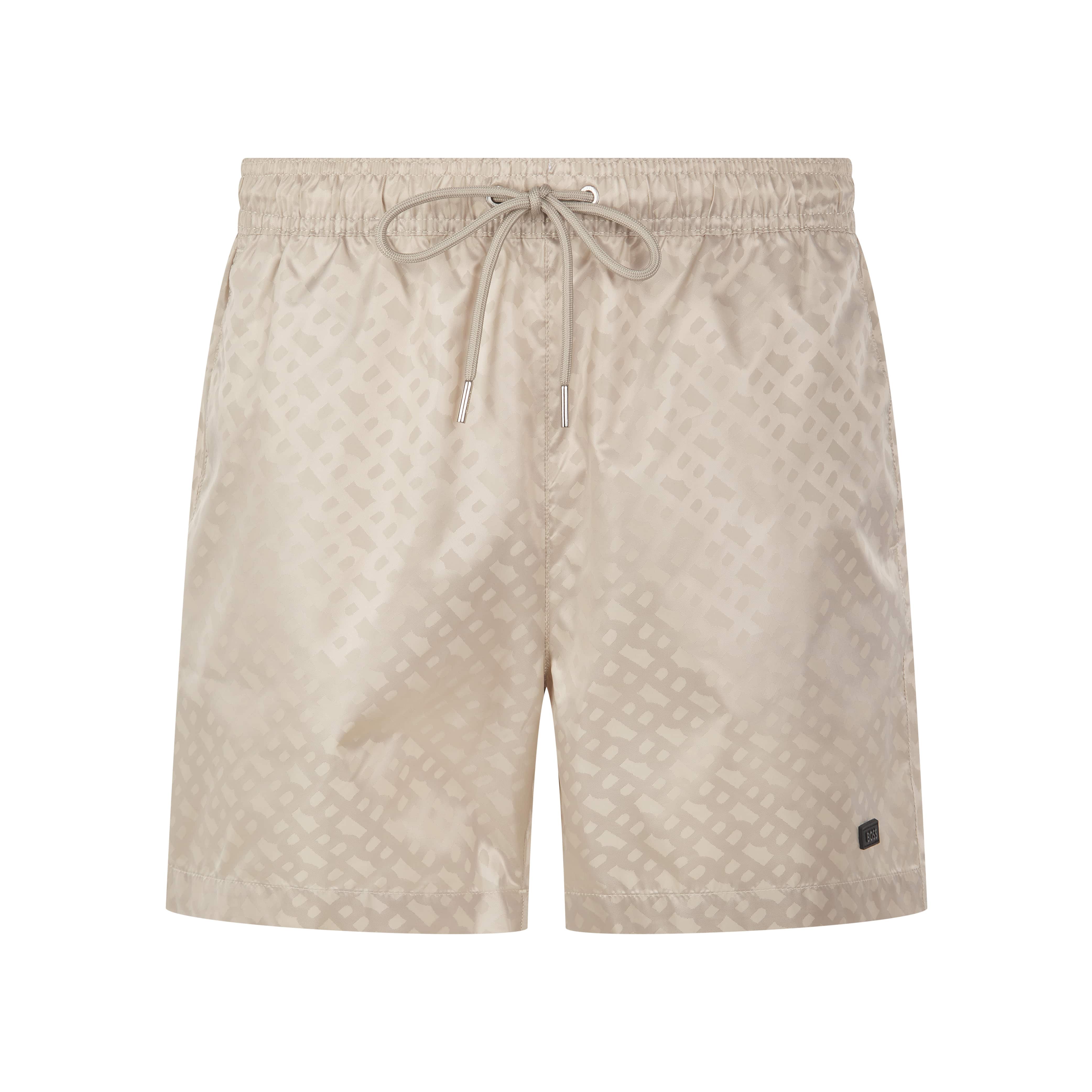 BOSS JACQUES MONOGRAM PRINT SWIM SHORTS